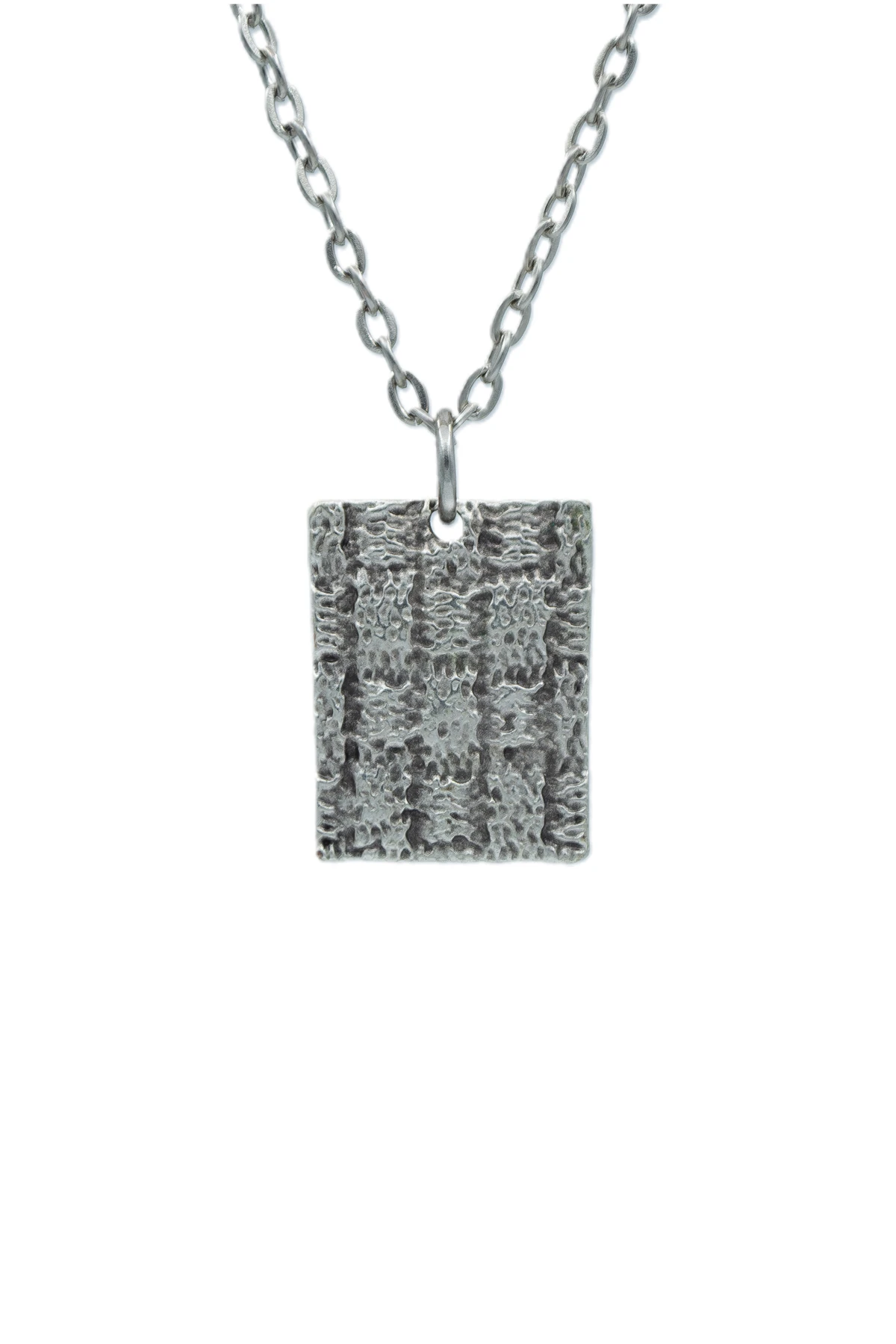 2'li Trend Desenli Levha - Sallantılı Üçgen Erkek Kadın Kolye Seti