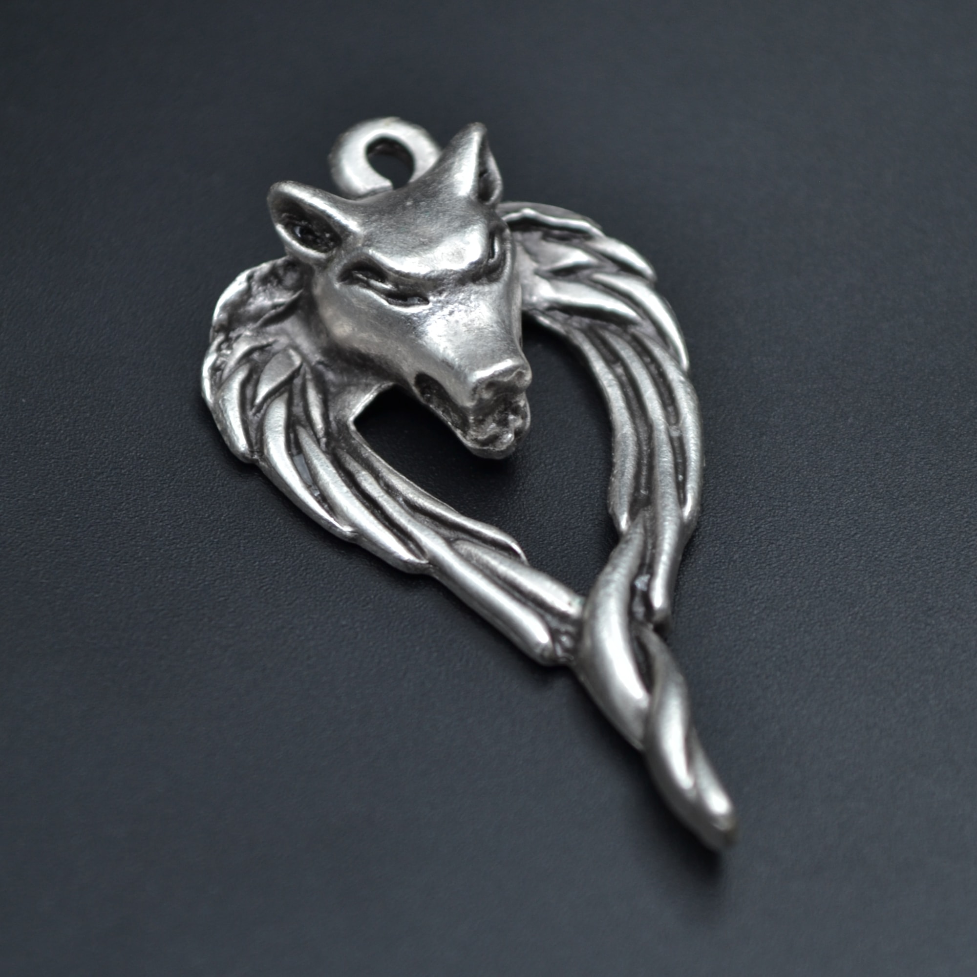 Anubis Ölüm Ve Ceza Tanrısı Kolye - Gümüş ( Silver ) Renk - 60 cm Düz Ezme Zincir Kolye