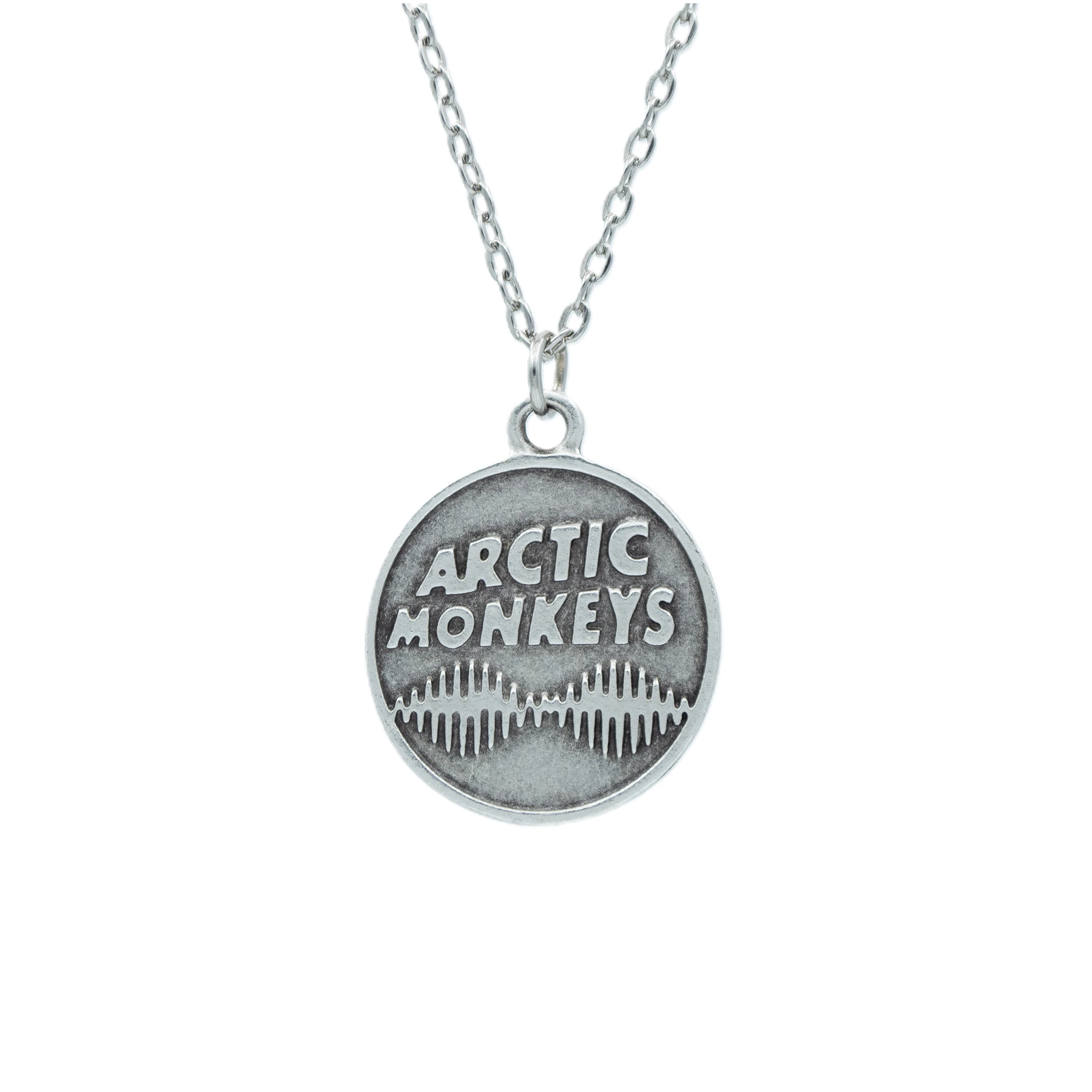 Arctic Monkeys Kolye - Gümüş ( Silver ) Renk - 60 cm Düz Ezme Zincir Kolye