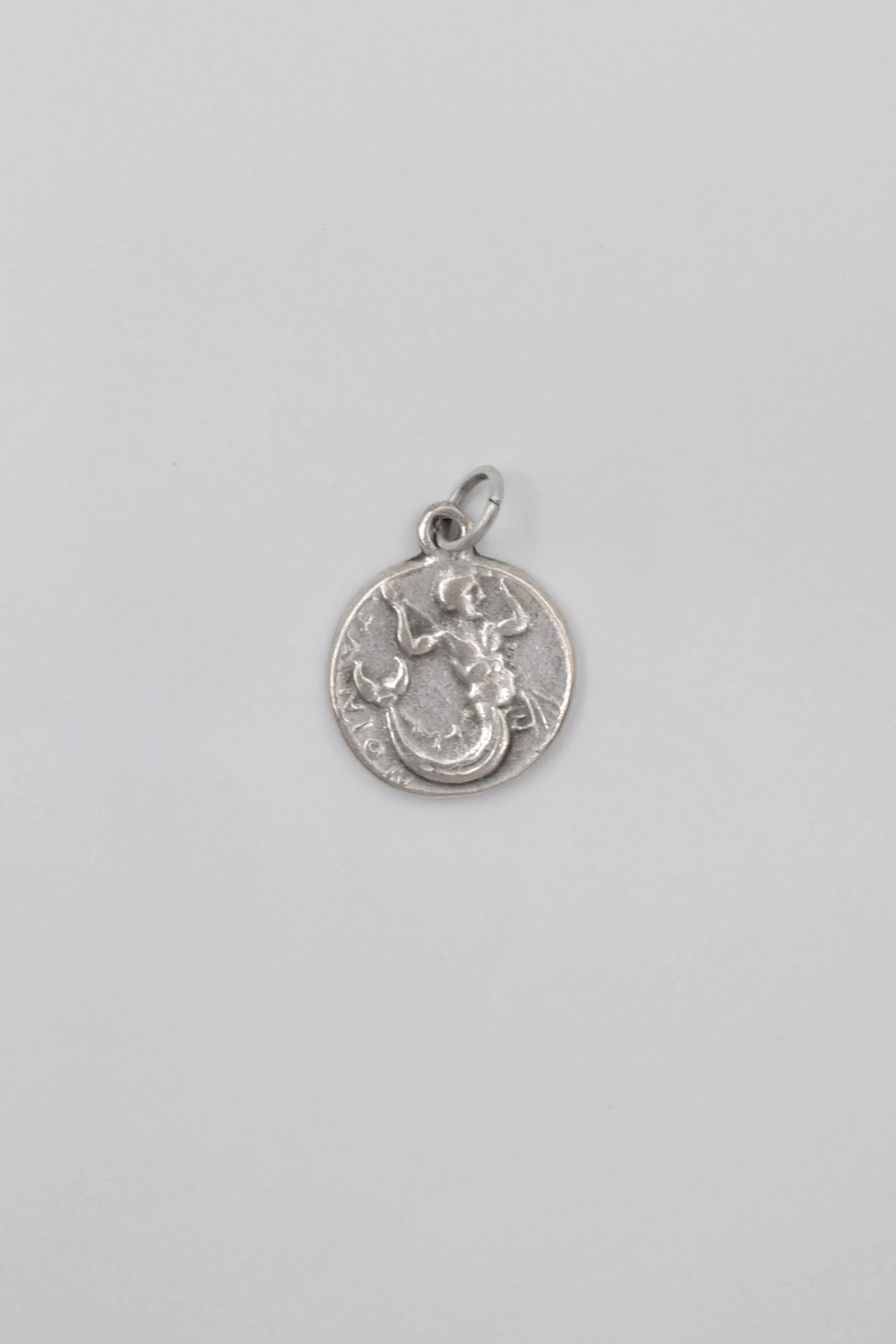 Antik Yunan Sikke Kolye Ucu - Gümüş ( Silver ) Renk