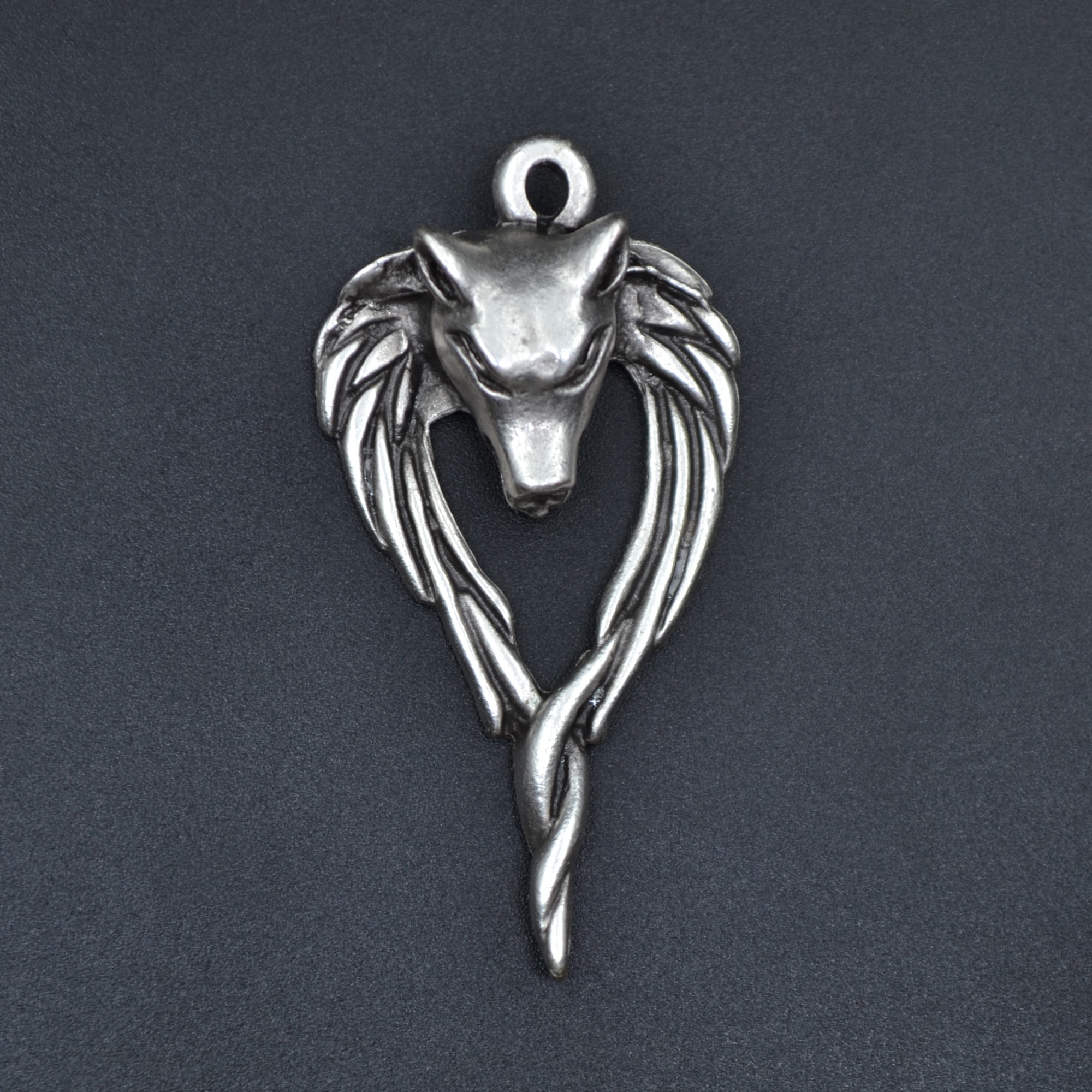 Anubis Ölüm Ve Ceza Tanrısı Kolye - Gümüş ( Silver ) Renk - 60 cm Düz Ezme Zincir Kolye