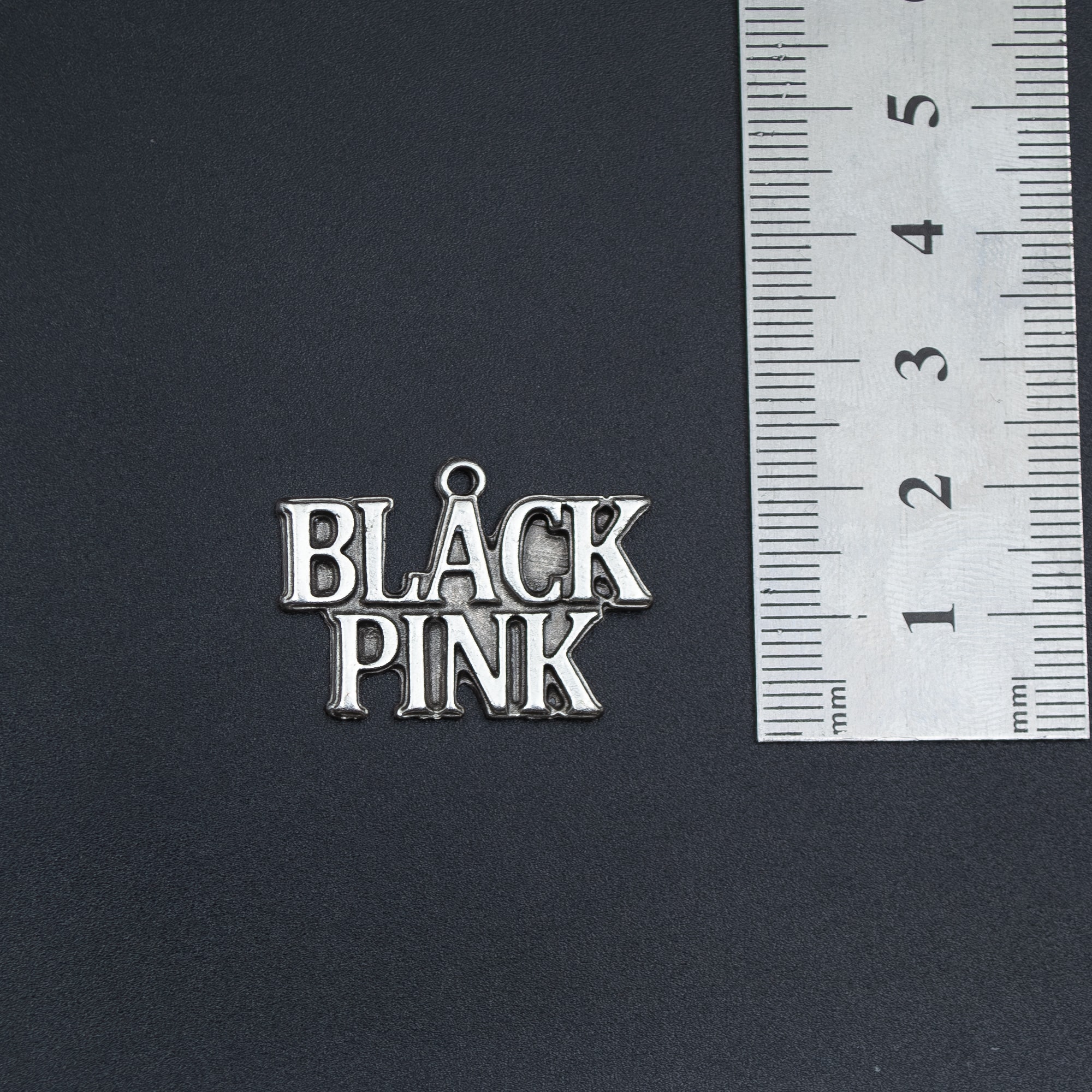 Black Pink Kolye Ucu - Gümüş ( Silver ) Renk