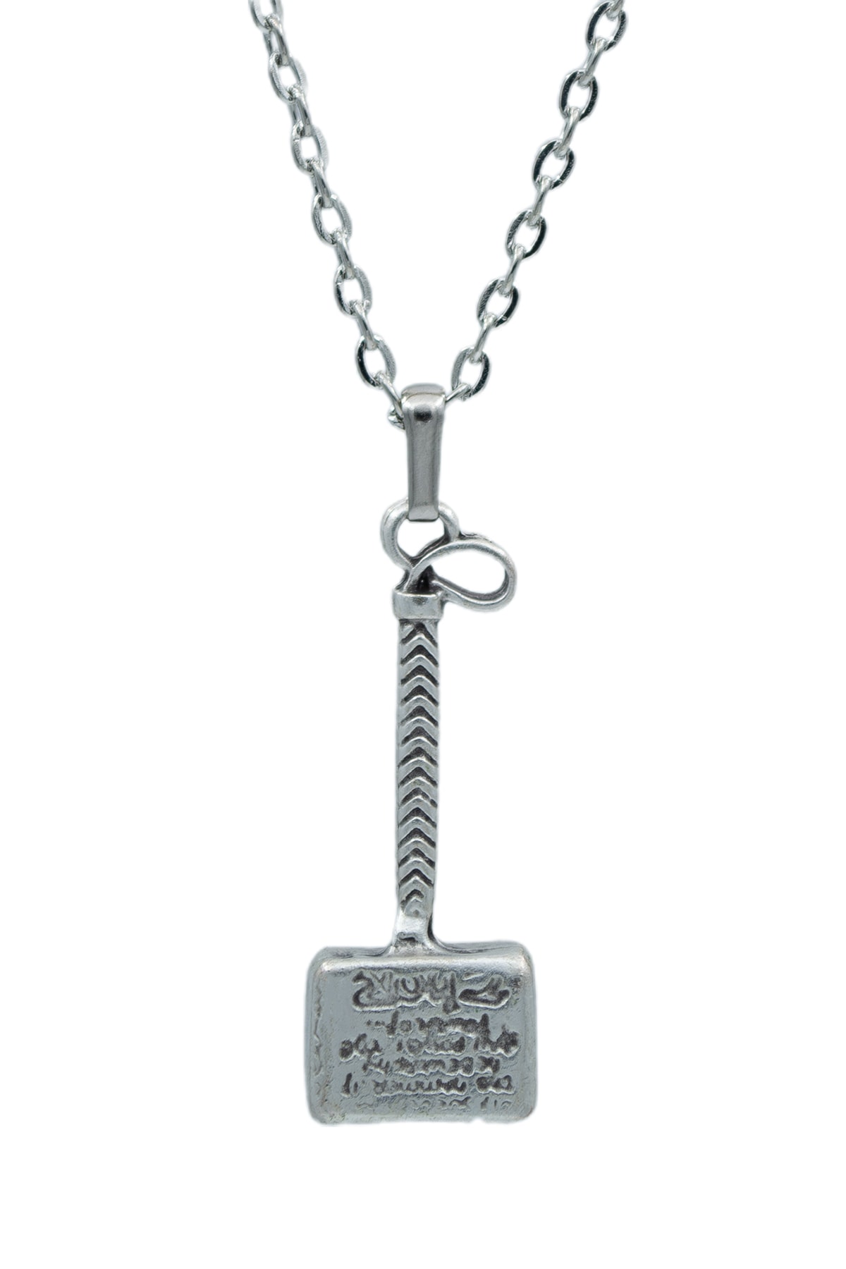 3'lü Thor Çekiç Kuru Kafa Haç Beyzbol Sopası Erkek Kadın Kolye Seti