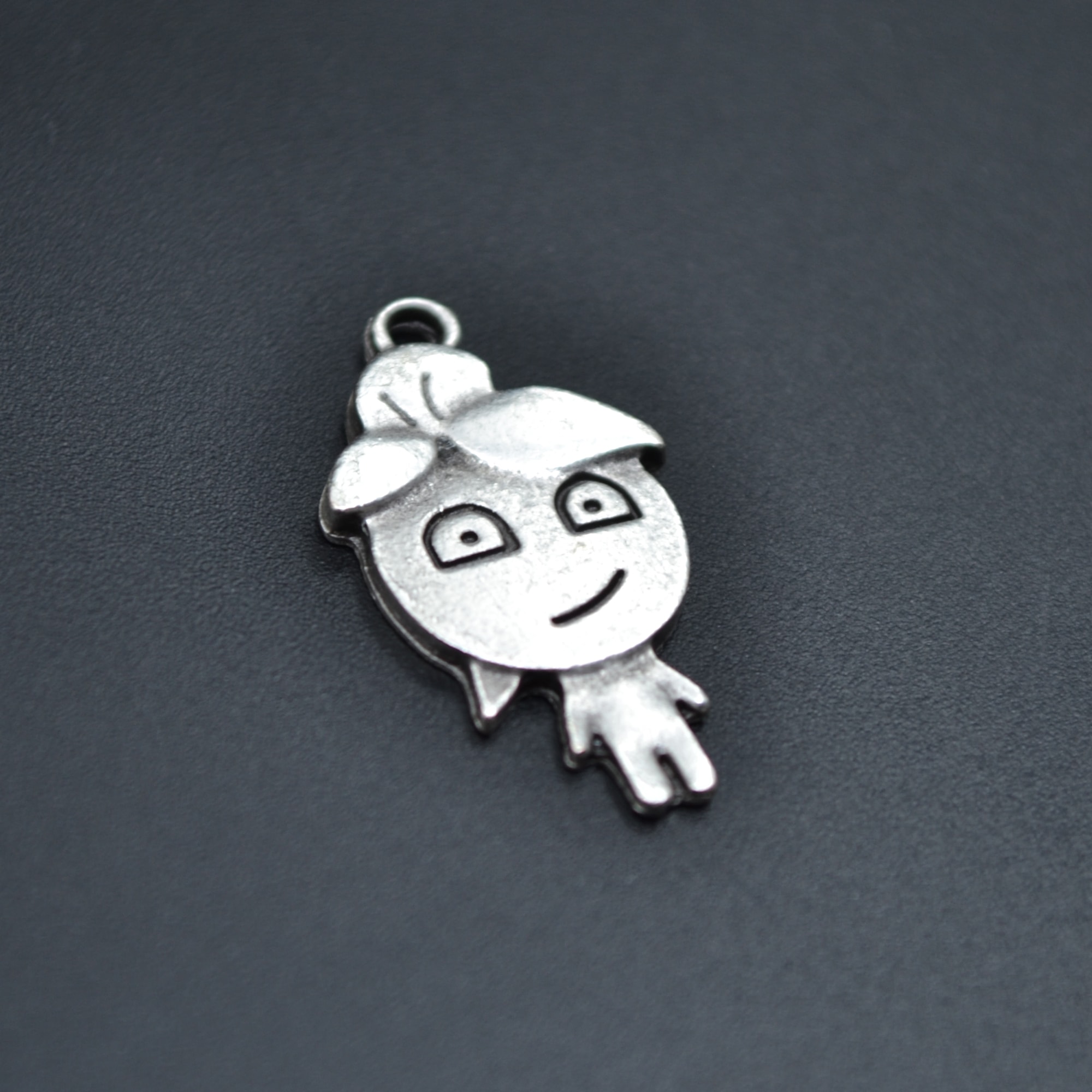 Minimal Su Kolye - Gümüş ( Silver ) Renk - 60 cm Deri İp Kolye