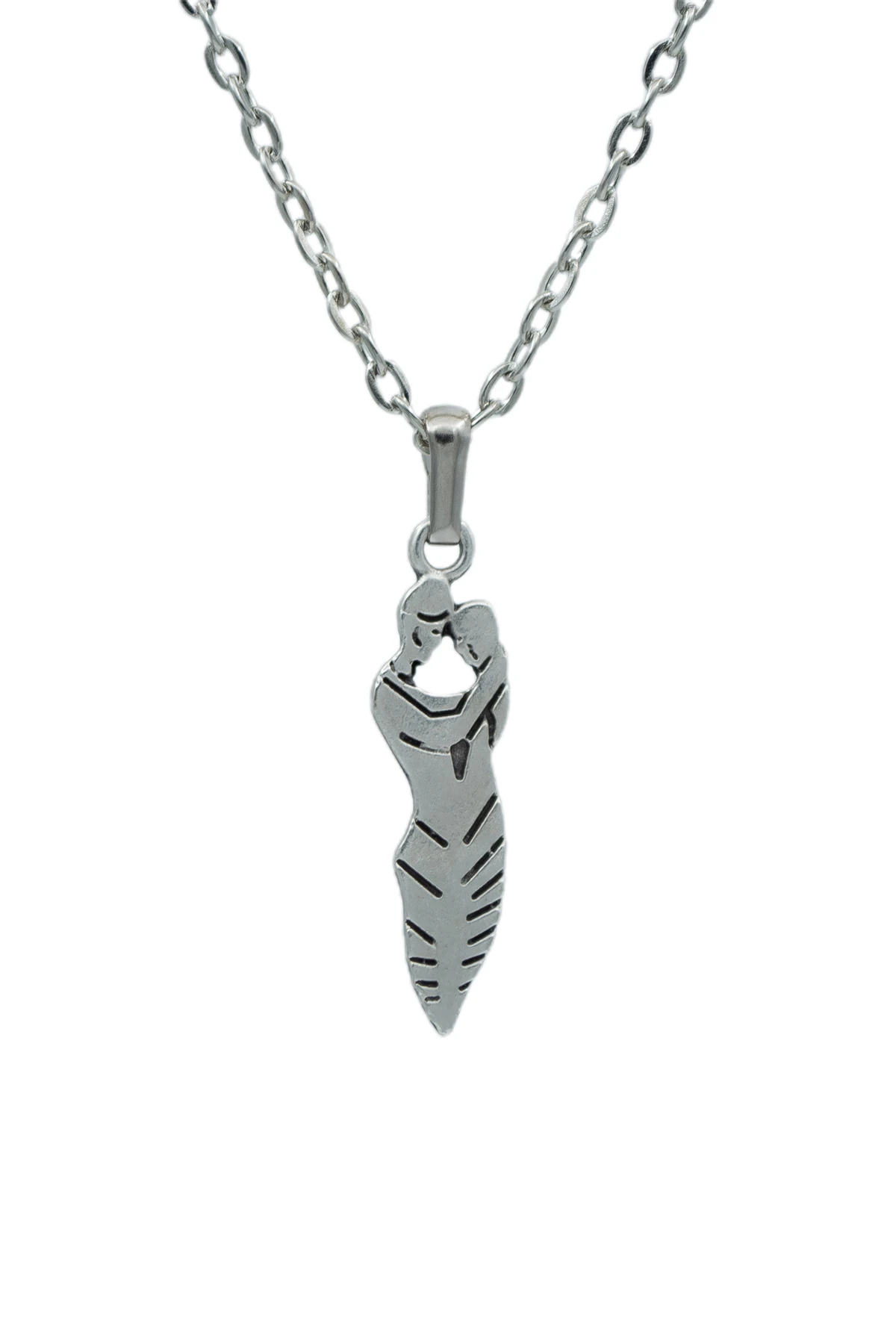 2'li Dikenli Kalp - Sevgili Söz Erkek Kadın Kolye Seti