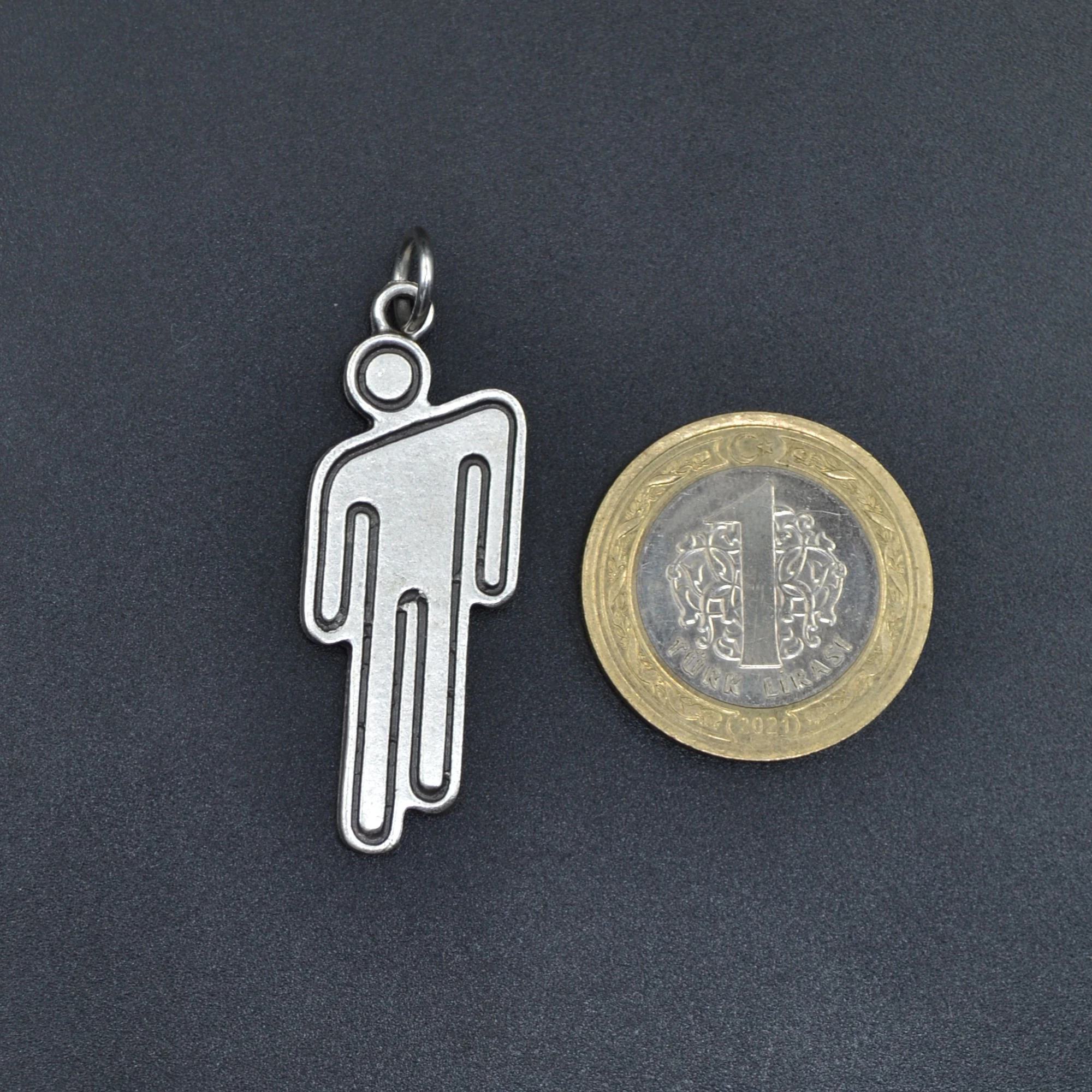 Billie Eilish - Çöp Adam - Blohsh - Gümüş ( Silver ) Renk