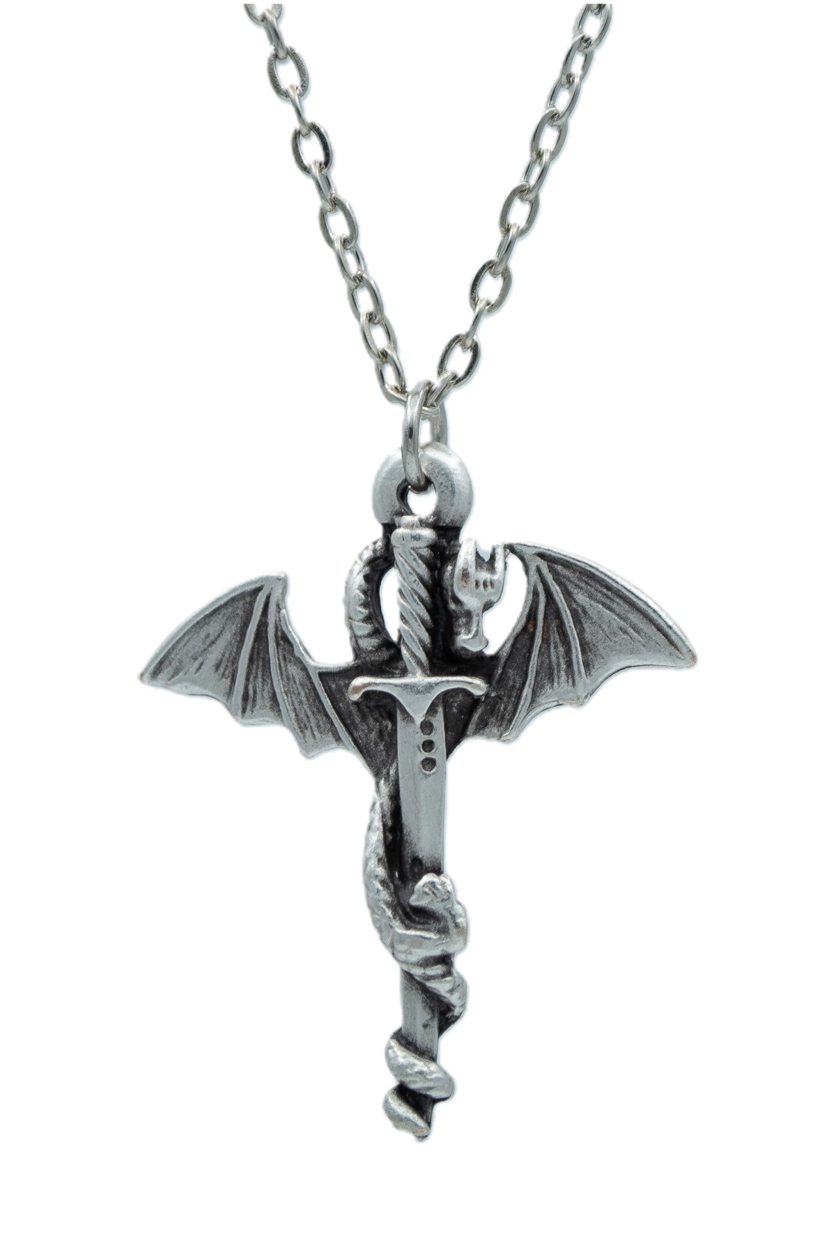 3'lü Yarasa Yılan Kılıç Ejderha Kılıç Yılanlı Çubuk Erkek Kadın Kolye Seti