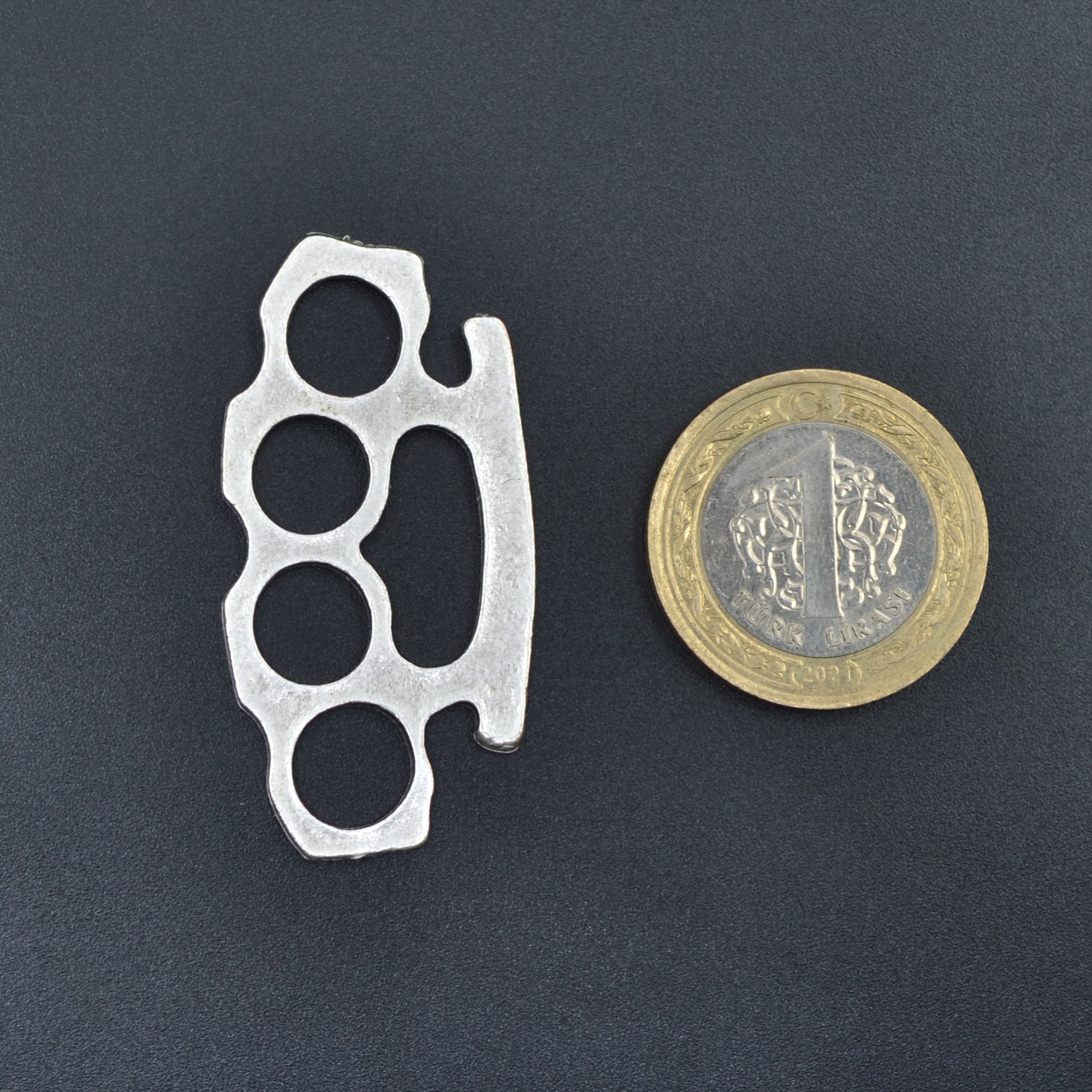 Muşta Kolye Ucu - Gümüş ( Silver ) Renk