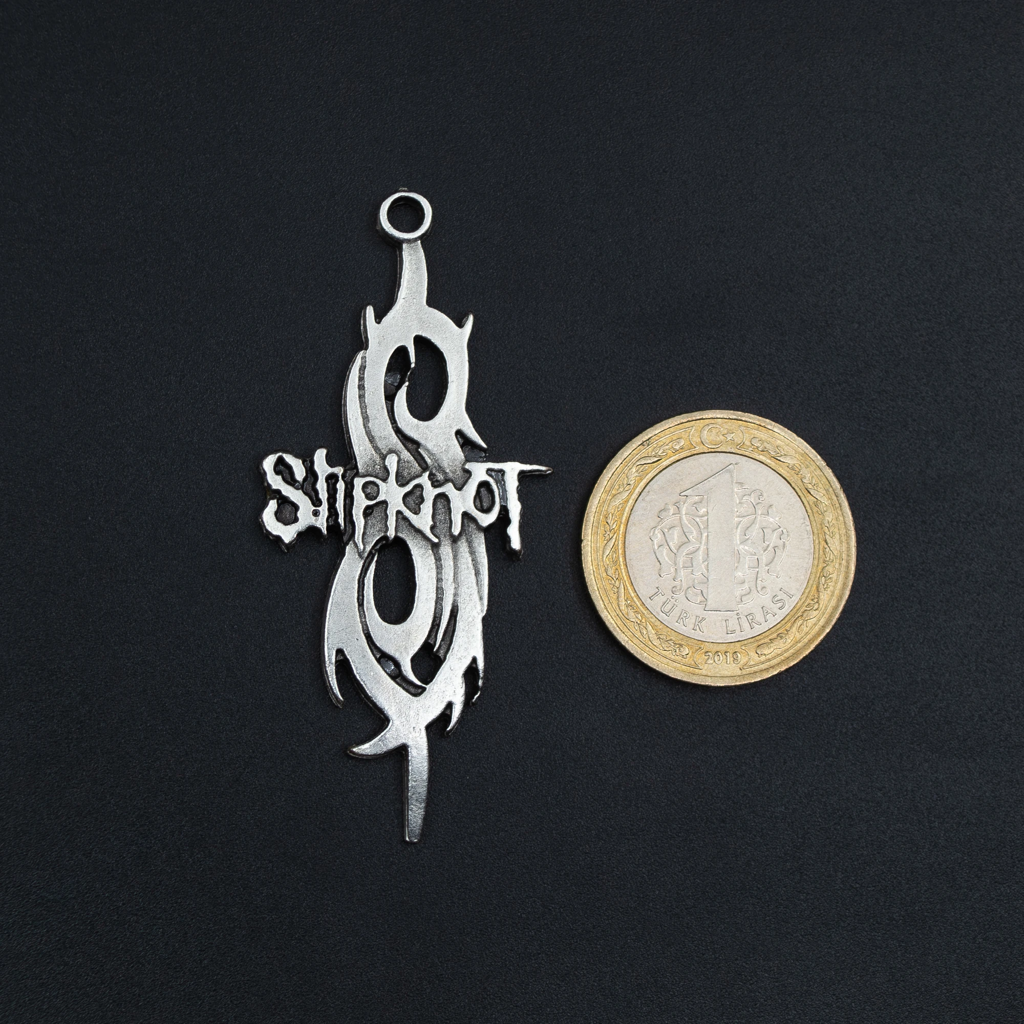 Slipknot Kolye Ucu - Gümüş ( Silver ) Renk