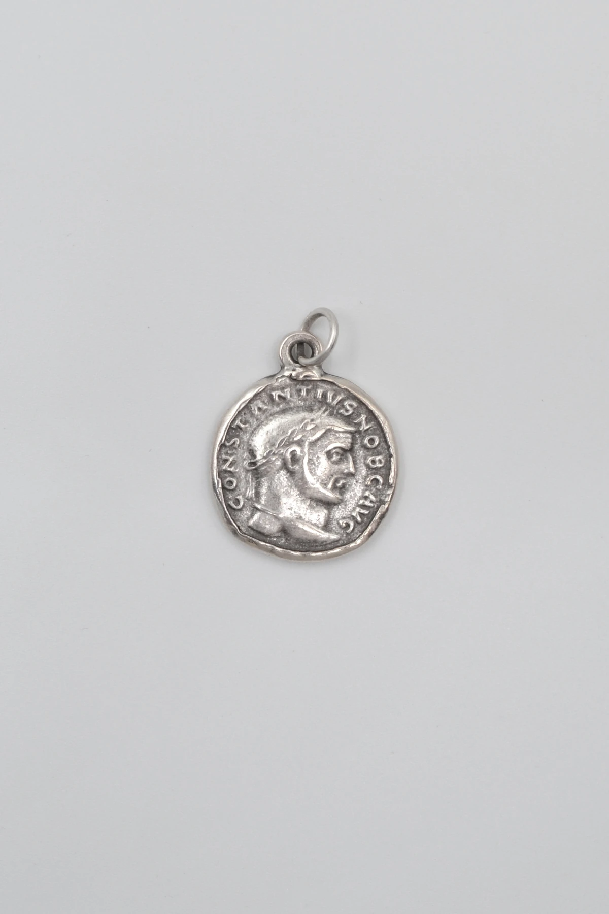 Antik Roma Dönemi Sikke Kolye Ucu - Gümüş ( Silver ) Renk