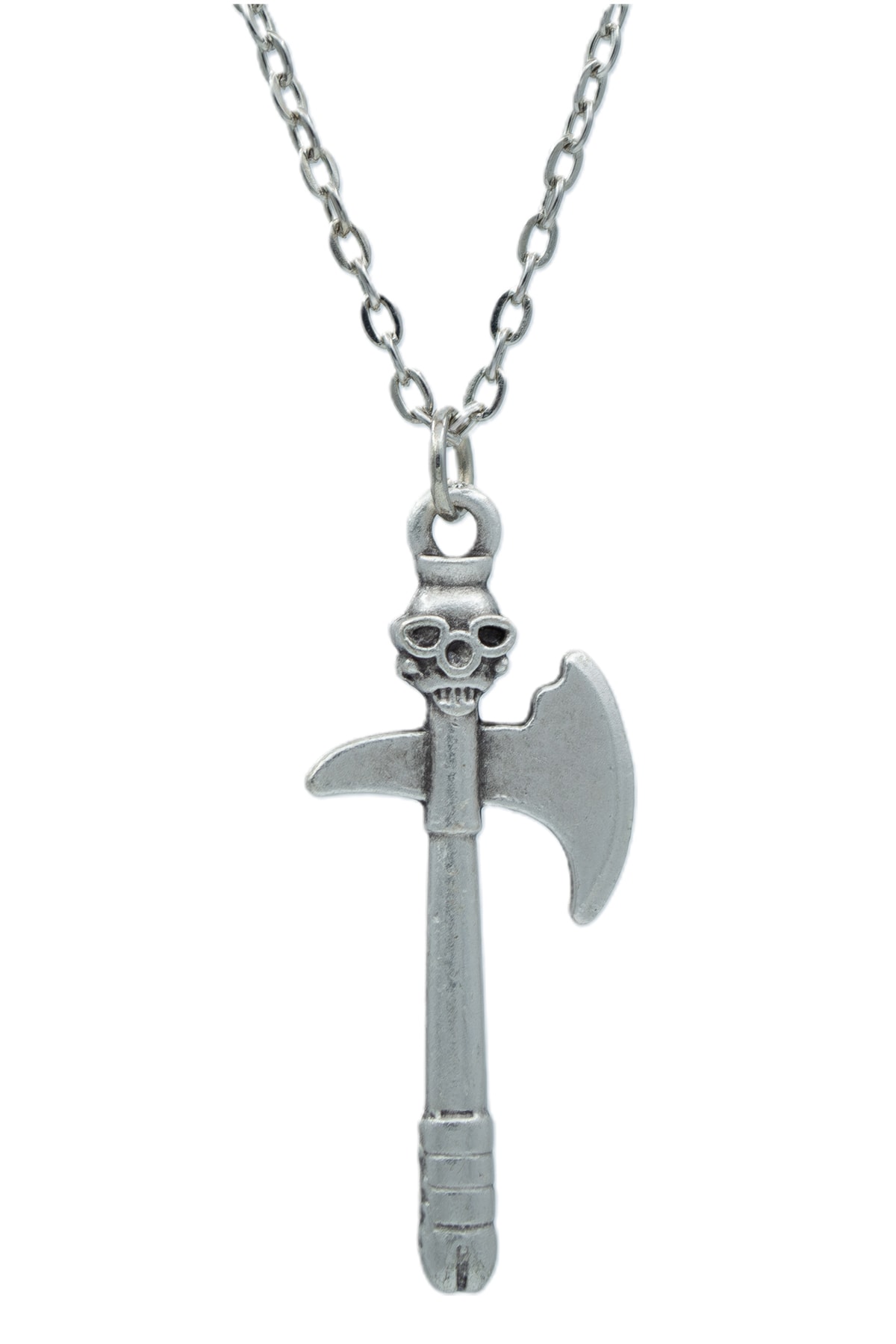 3'lü Kuru Kafa Balta Peaky Blinders Jilet As Kağıt Erkek Kadın Kolye Seti