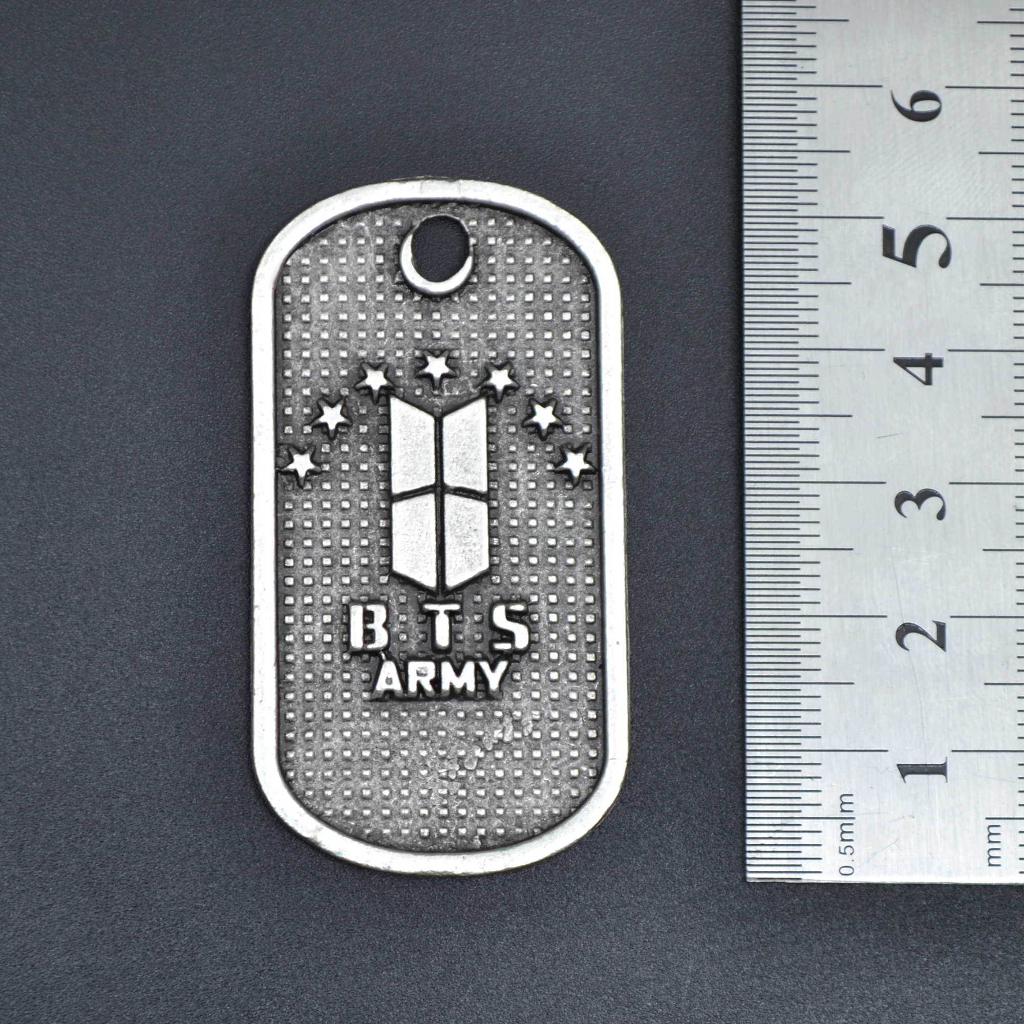 BTS Army Künye Kolye Ucu - Gümüş ( Silver ) Renk