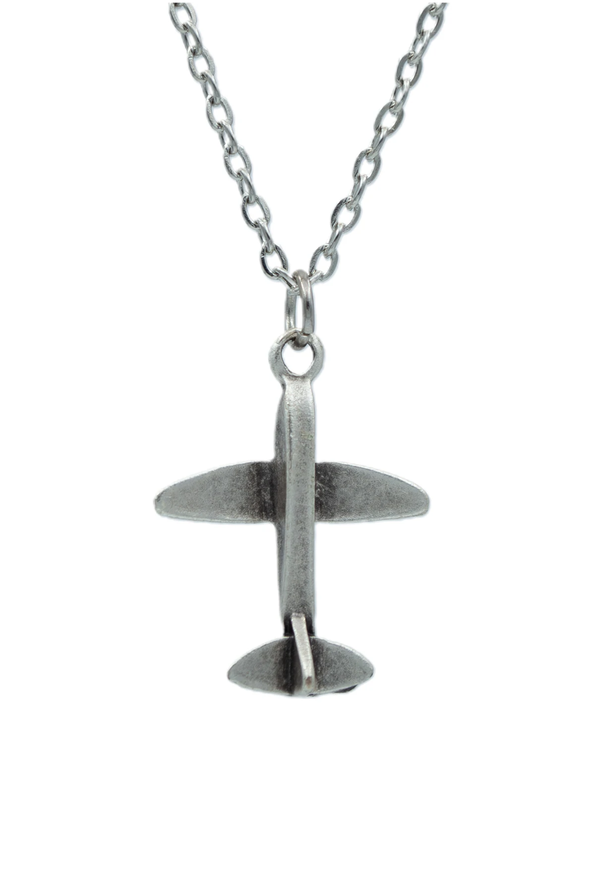 2'li Planör Uçak Erkek Kadın Kolye Seti