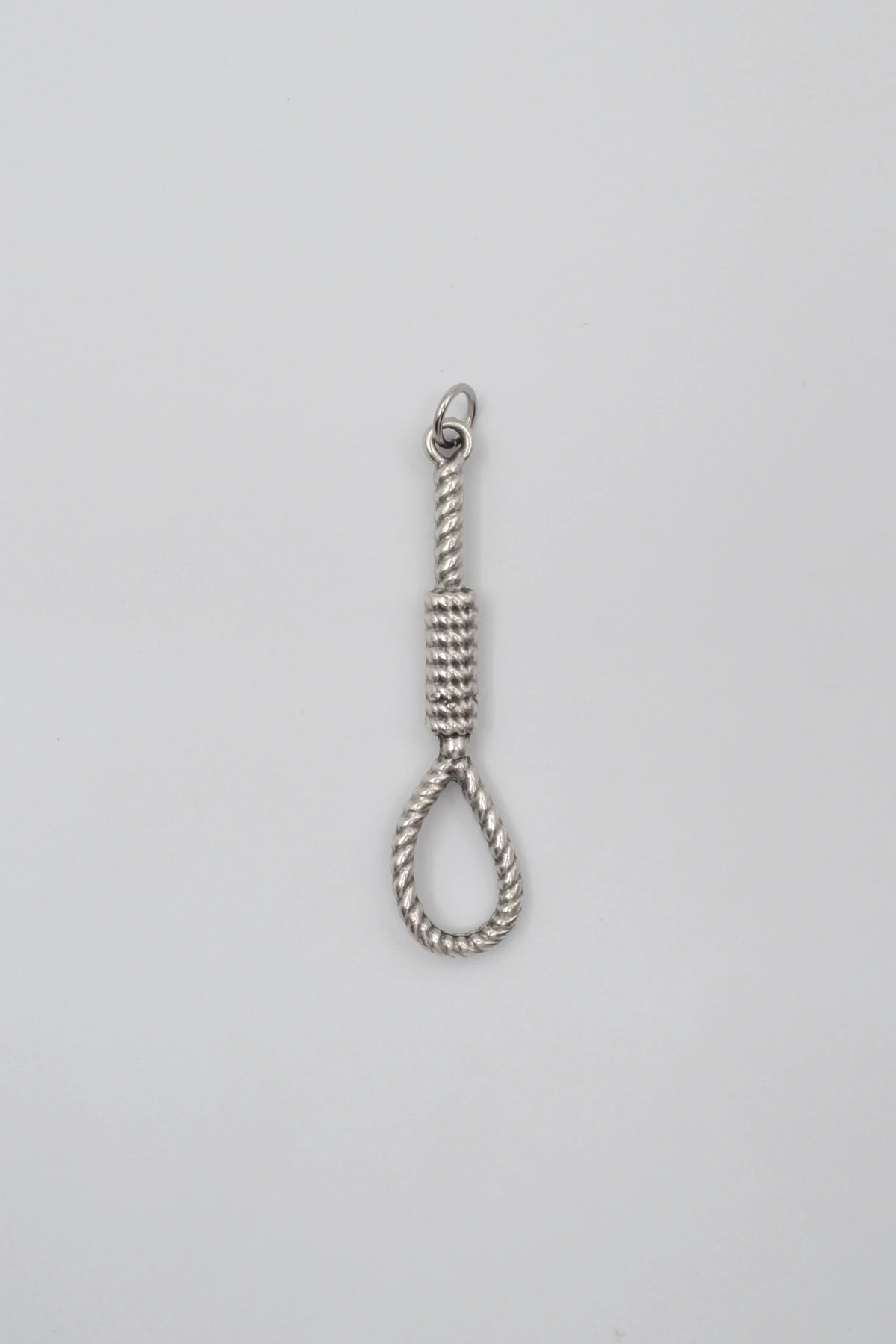 Halat - Urgan - İdam Düğümü Kolye Ucu - Gümüş ( Silver ) Renk