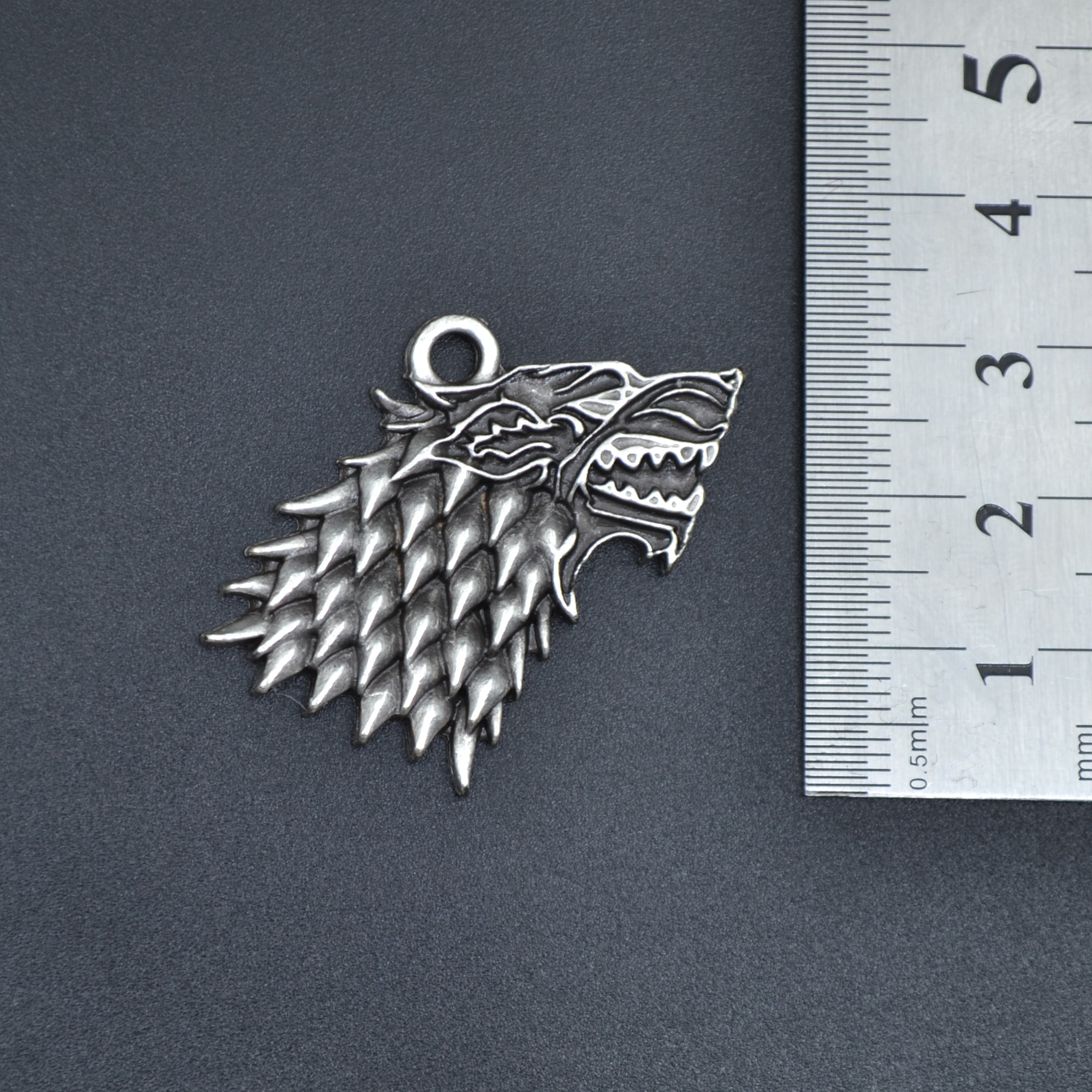 Game Of Thrones Kurt Kolye Ucu - Gümüş ( Silver ) Renk