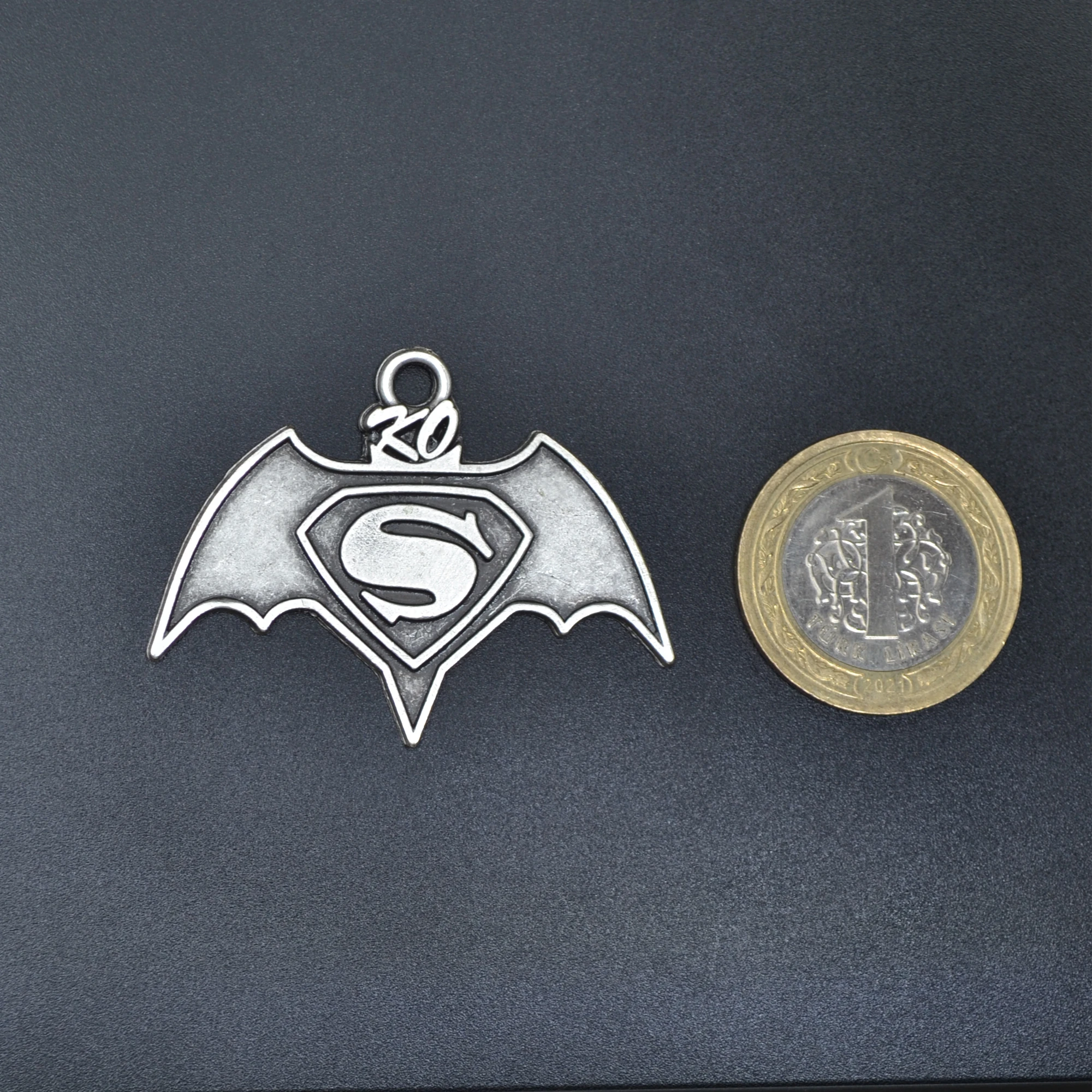 Batman Süperman Koyle Ucu - Gümüş ( Silver ) Renk