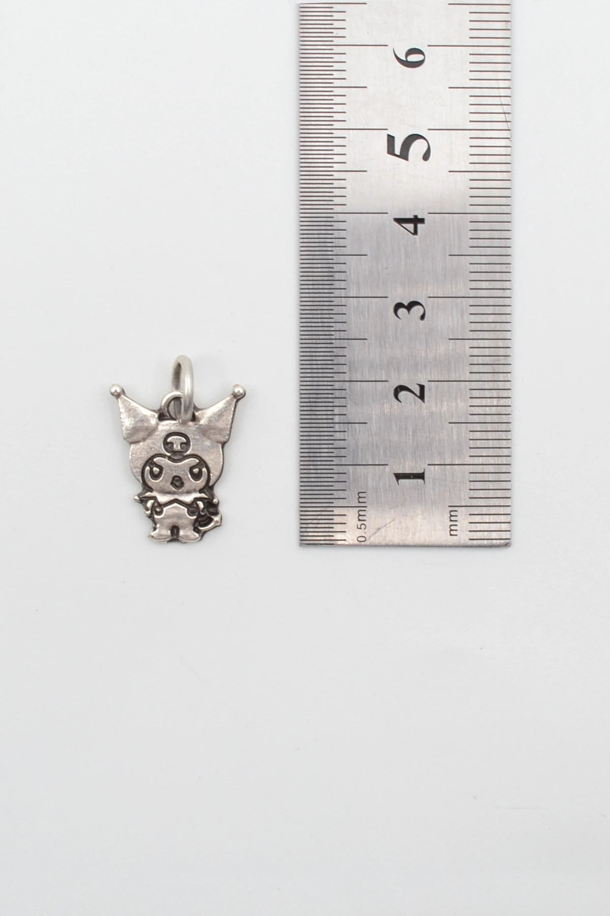 Anime Sanrio Kuromi Kolye Ucu - Gümüş ( Silver ) Renk