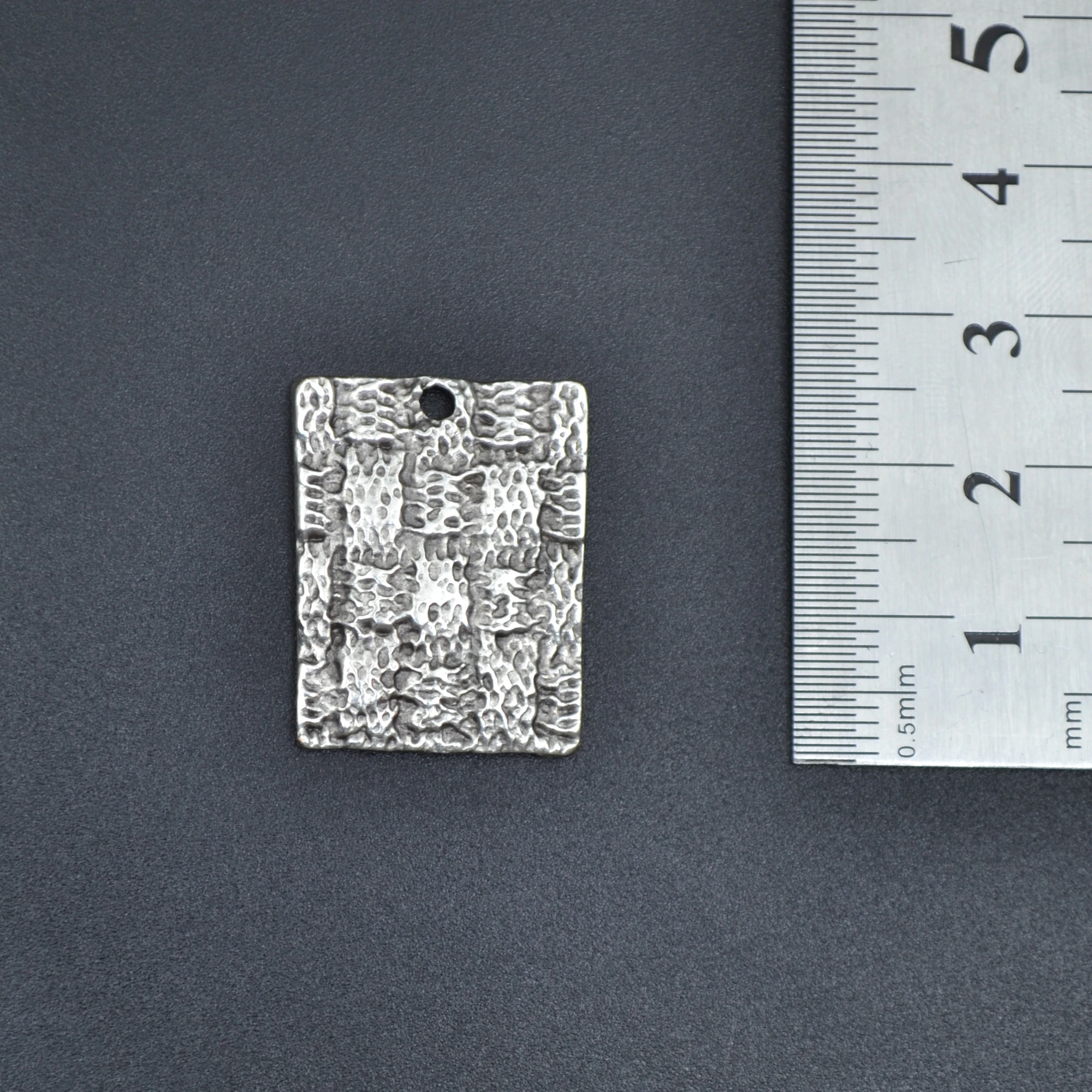 Trend Plaka Kolye - Gümüş ( Silver ) Renk - 60 cm Düz Ezme Zincir Kolye