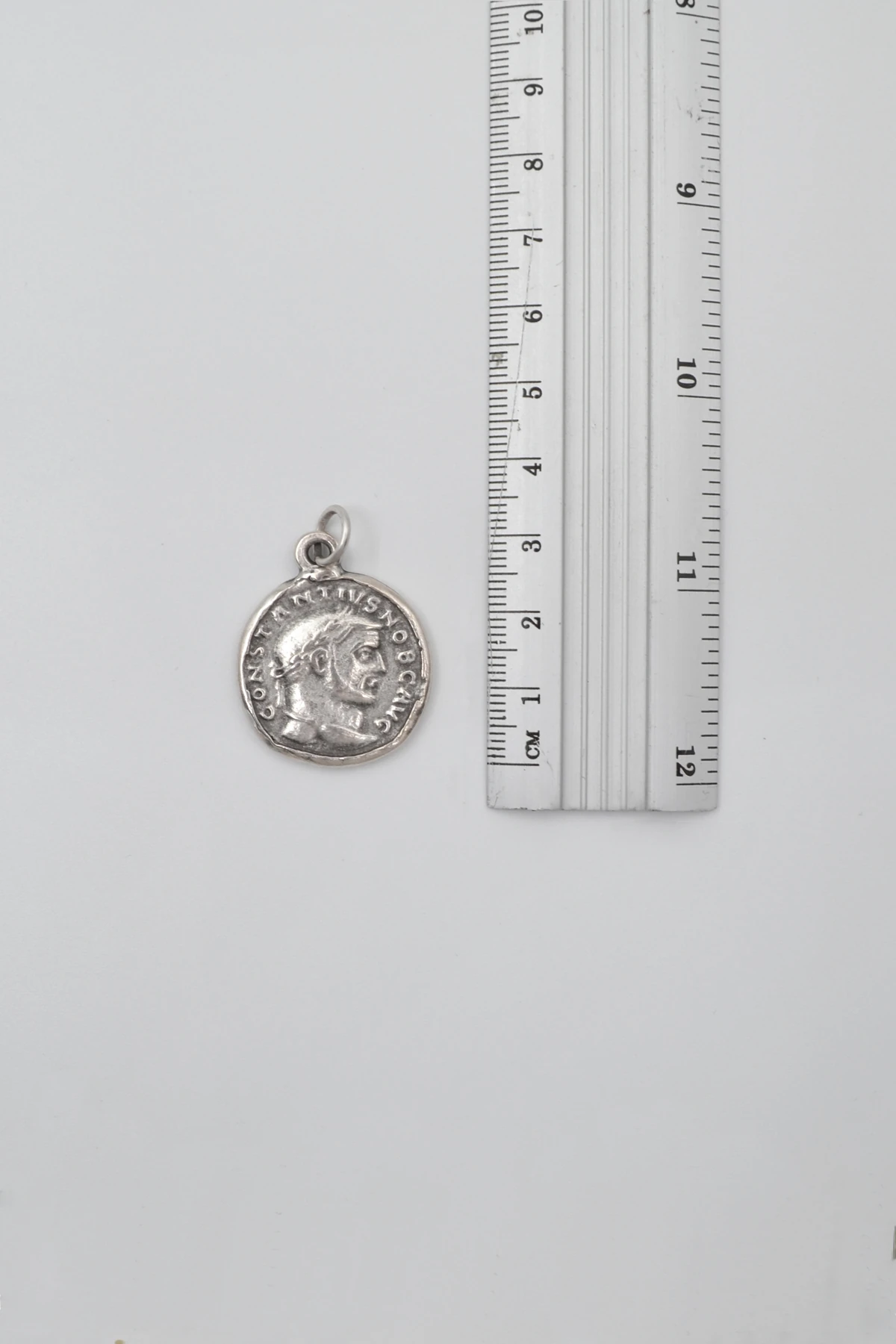 Antik Roma Dönemi Sikke Kolye Ucu - Gümüş ( Silver ) Renk