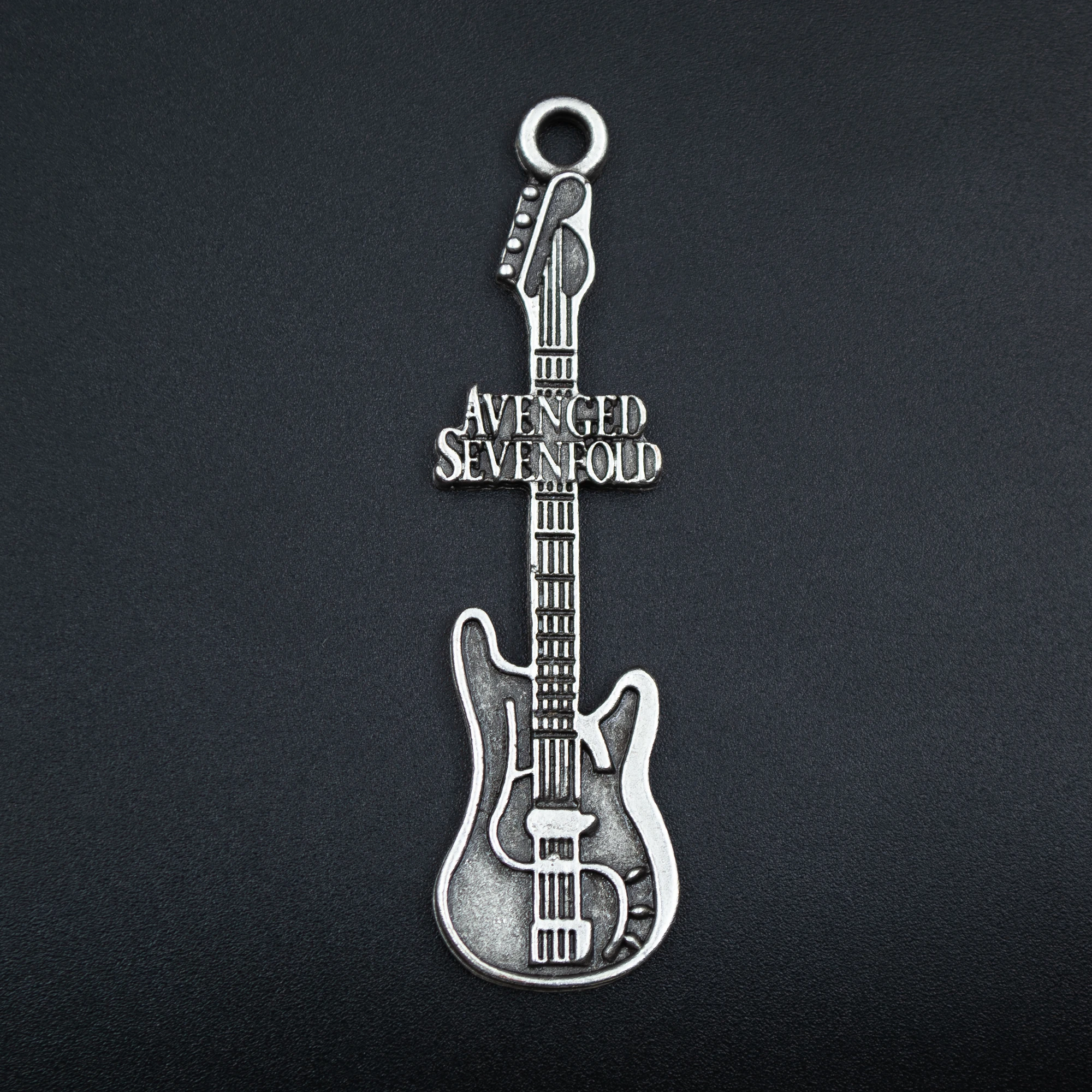 Avenged Sevenfold Elektro Gitar Kolye Ucu - Gümüş ( Silver ) Renk