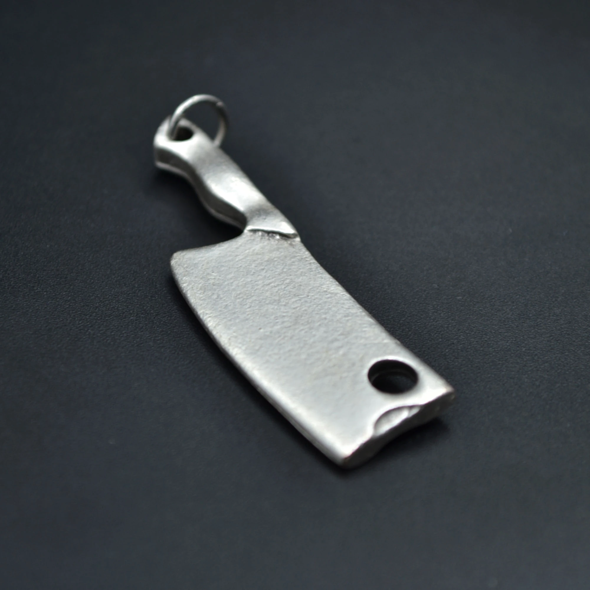 Gastronomi - Satır Kolye - Gümüş ( Silver ) Renk - 60 cm Örme Zincir Kolye