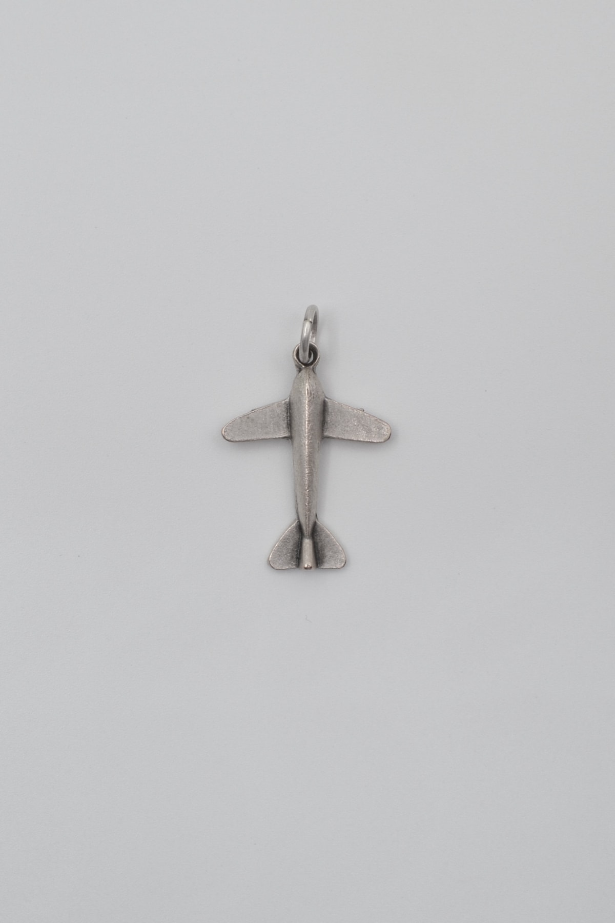 Minimal Uçak Örme Zincir Kolye - Antik Gümüş Kaplama - Kadın Erkek - 60 cm