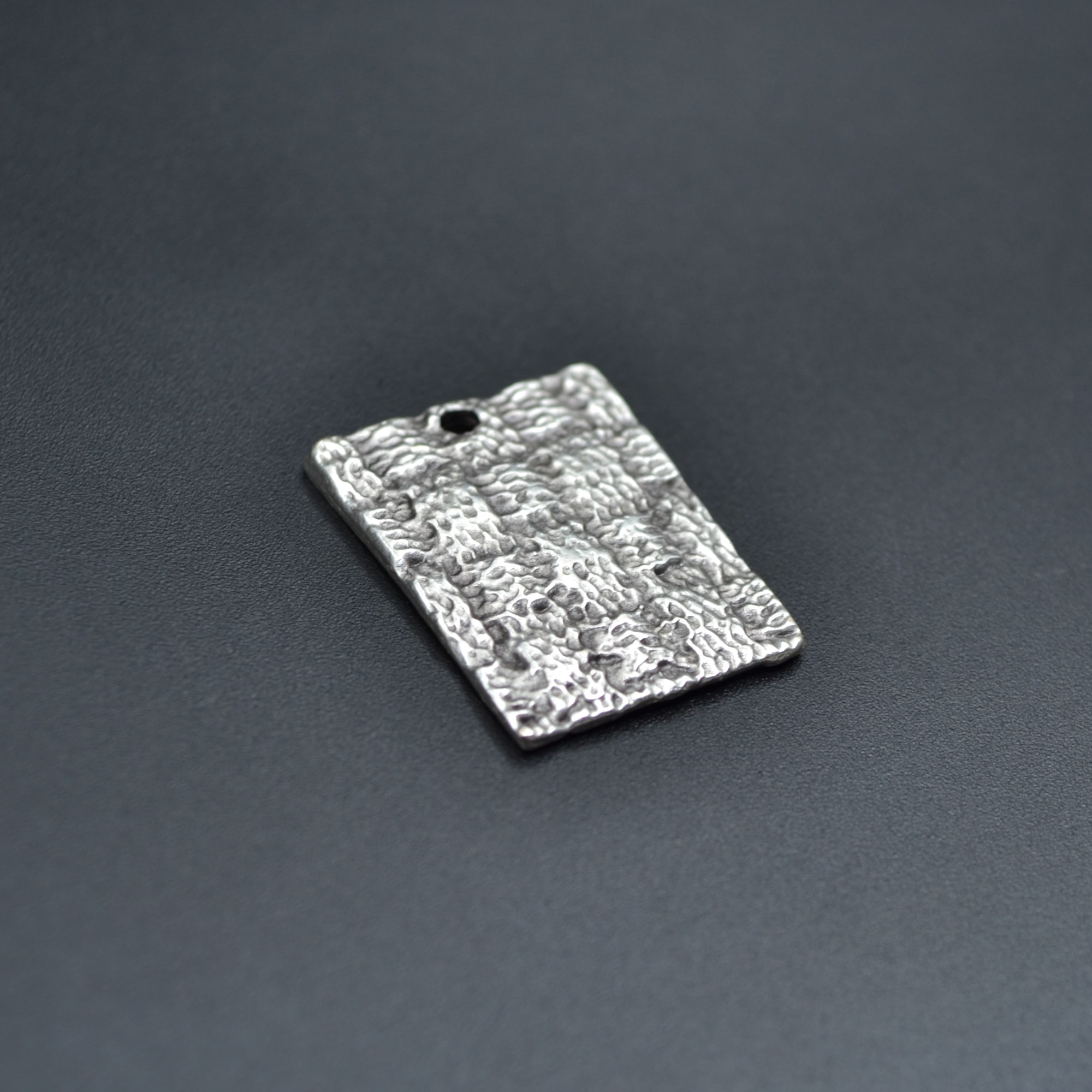 Trend Plaka Kolye Ucu - Gümüş ( Silver ) renk