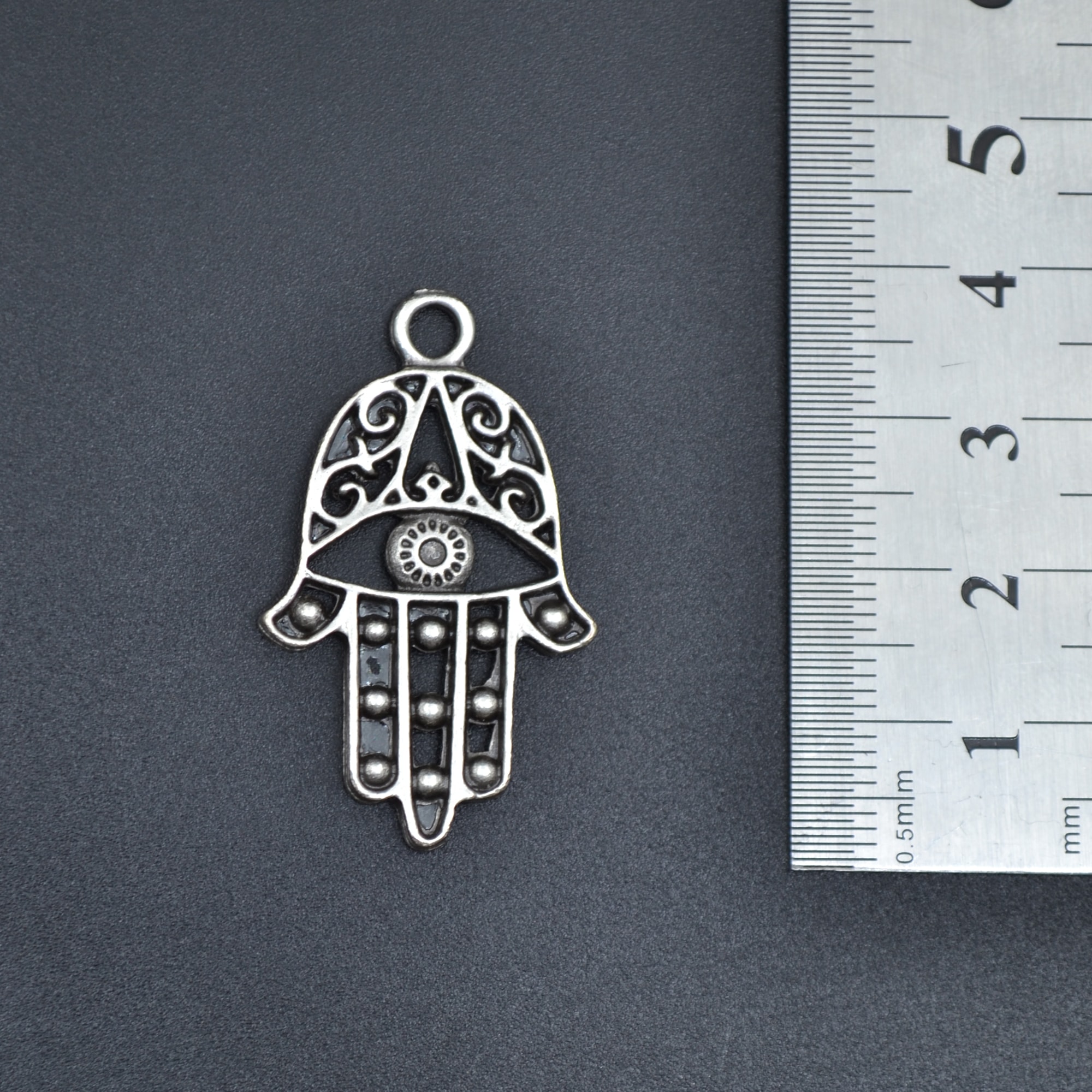 Fatma Ana Eli Kolye Ucu - Gümüş ( Silver )