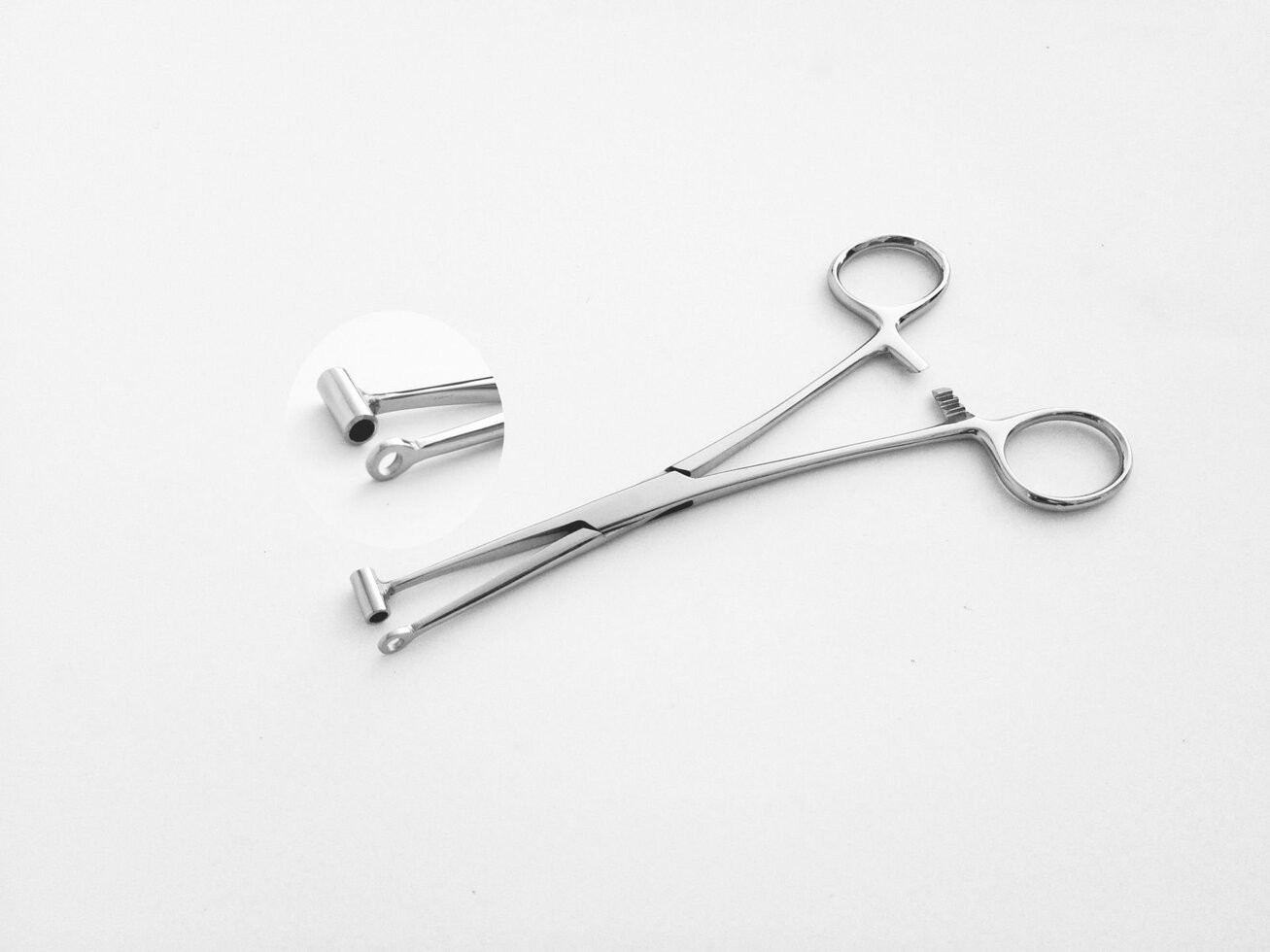 Bucket Tragus Ear Piercing Forceps 6.25''