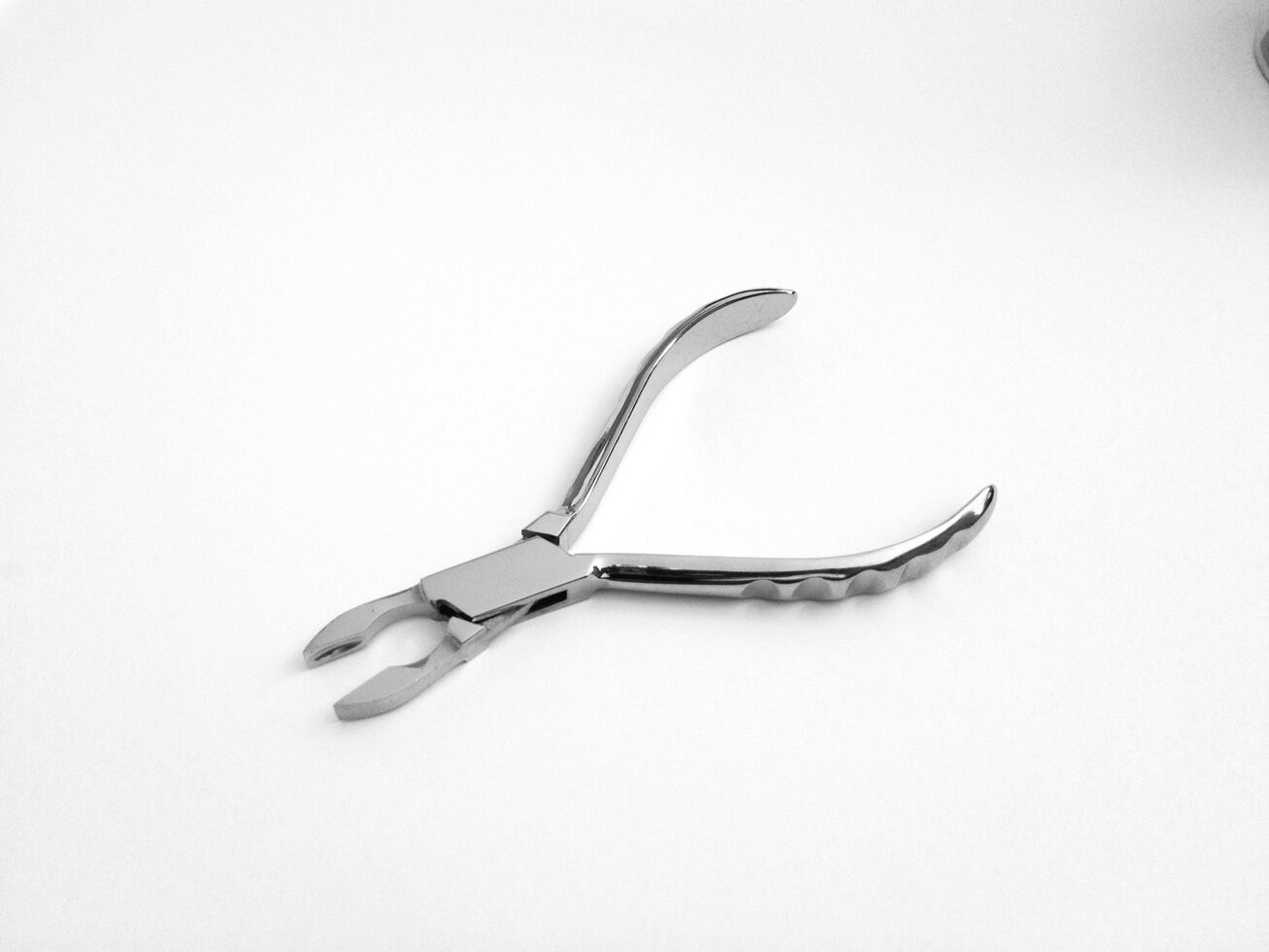 Small Ring Closing Pliers-Grooved Handles 5,25''