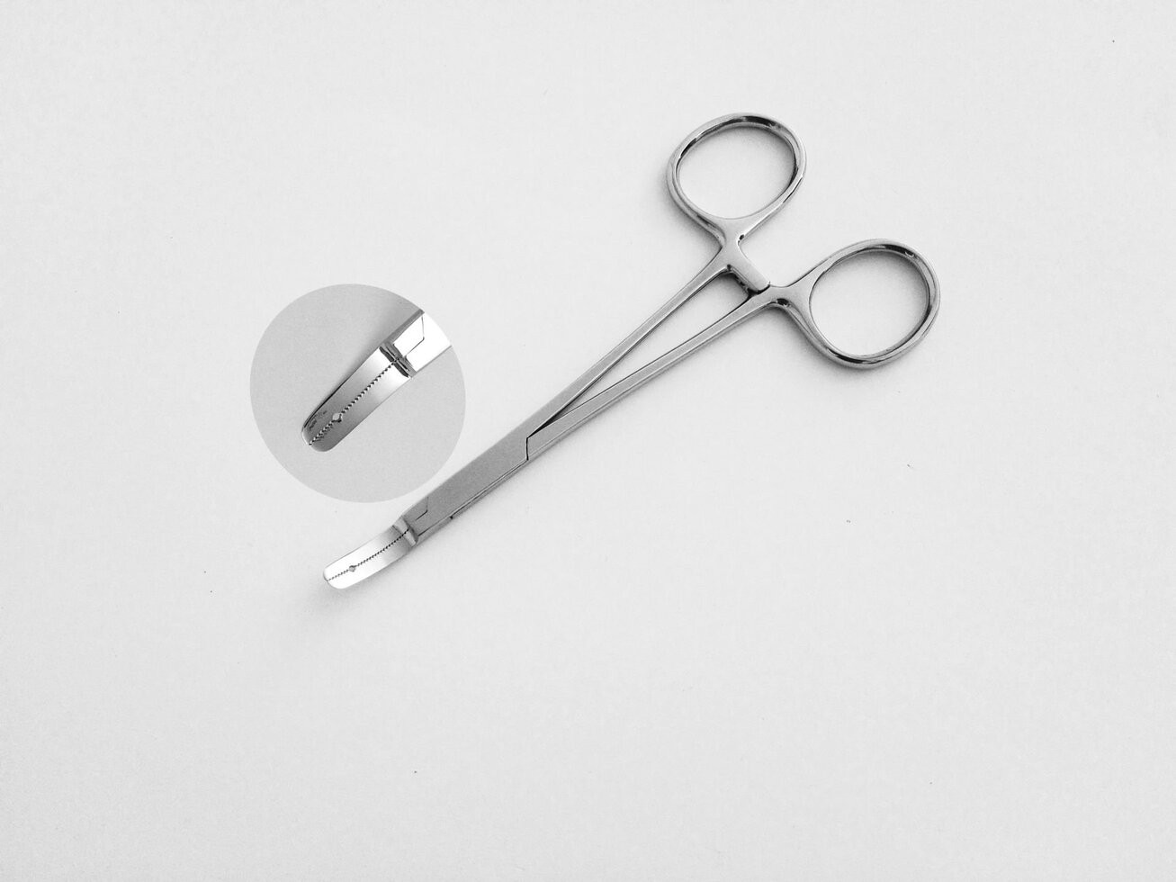 Dermal Anchor Forceps, 1.2mm Hole 5.25''