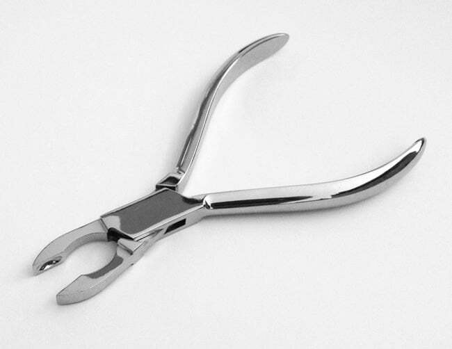 Small Ring Closing Pliers-Plain Handles 5.25''