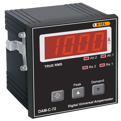 AMPERMETRE 230VAC 72*72