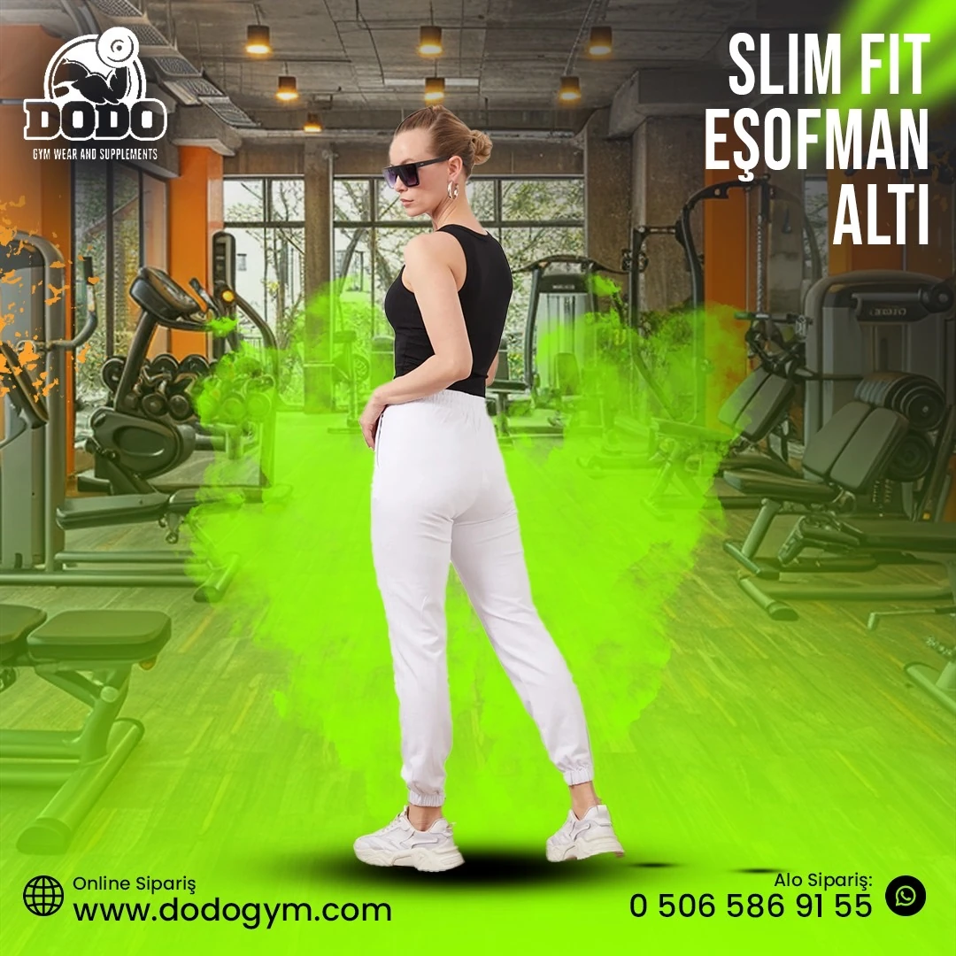 Neon detaylı spor Kadın eşofman altı 