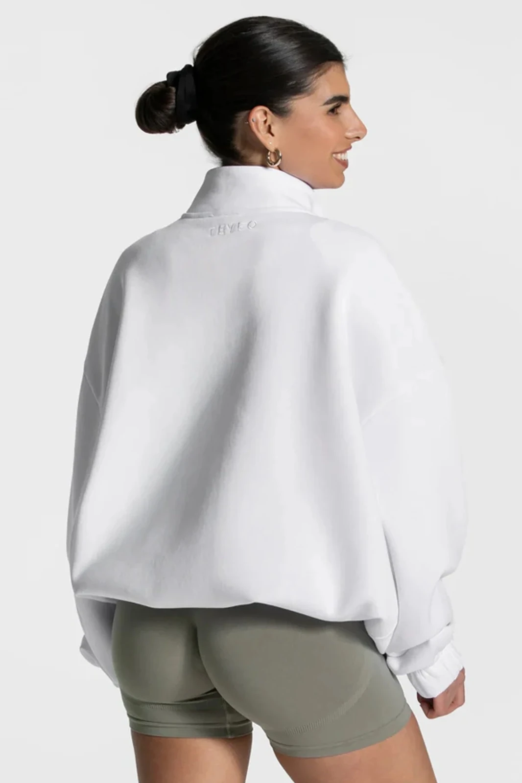 Beyaz Kadın Balon kesim Sweet