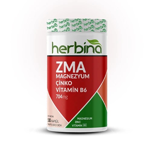 ZMA Magnezyum, Çinko, B6 Vitamini - 180 Kapsül