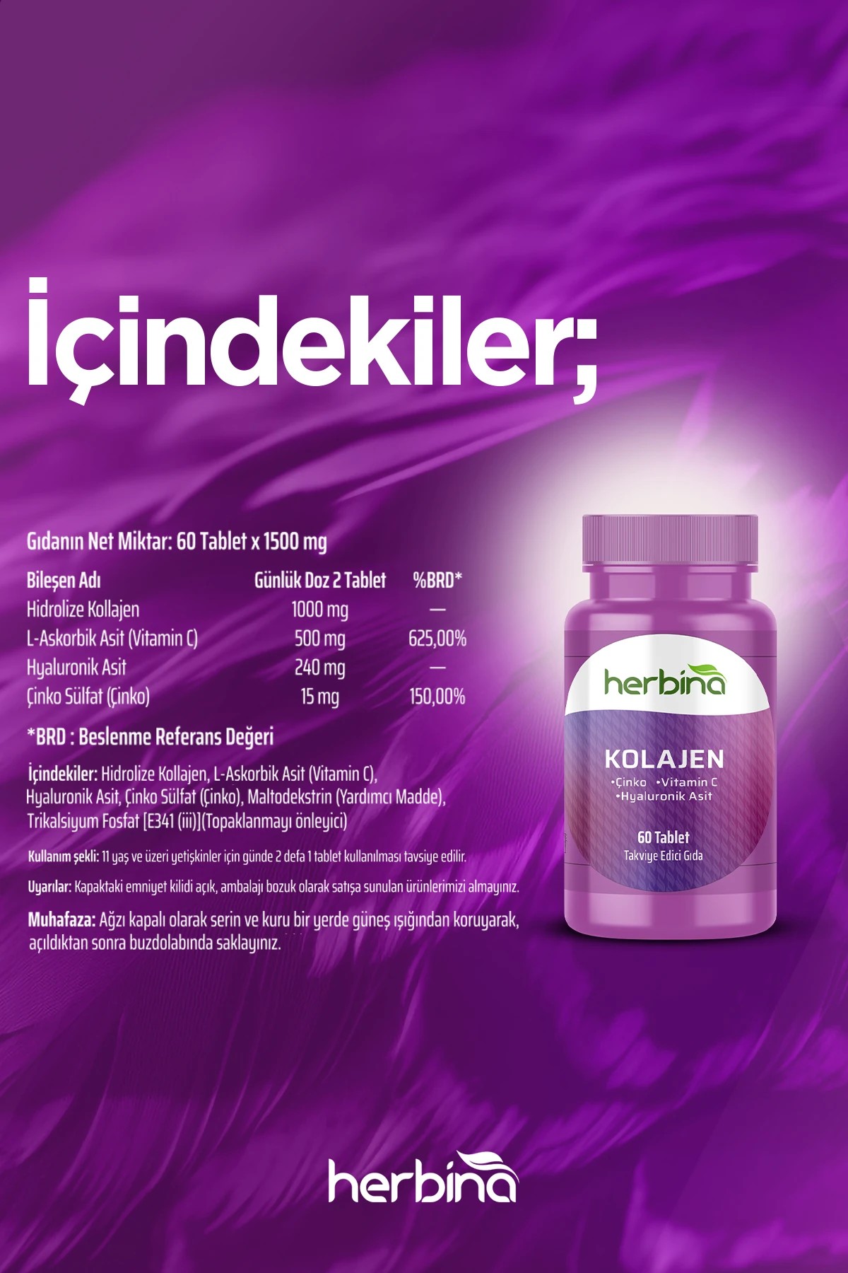 Kolajen Hapı - Hyaluronik Asit 60 Tablet