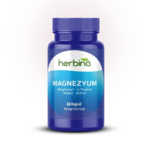 Magnezyum Bisglisinat, L-Treonat, Malat, Sitrat 60 Kapsül