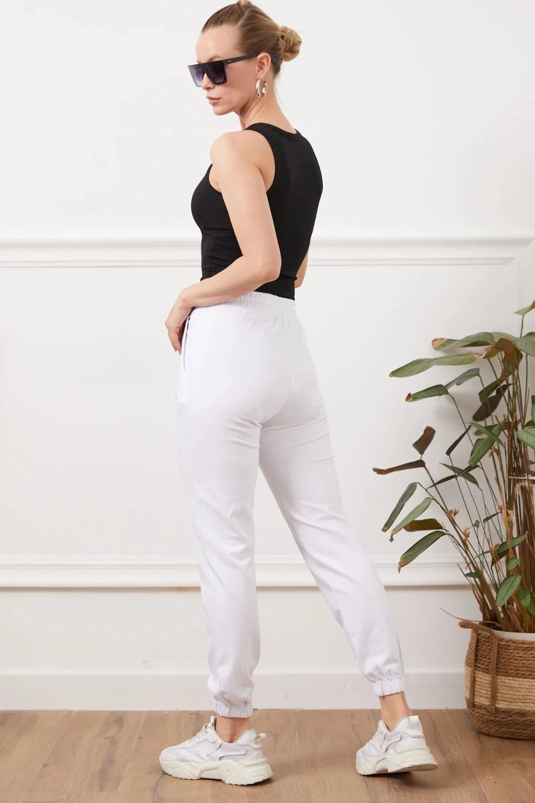 Neon detaylı spor Kadın eşofman altı 