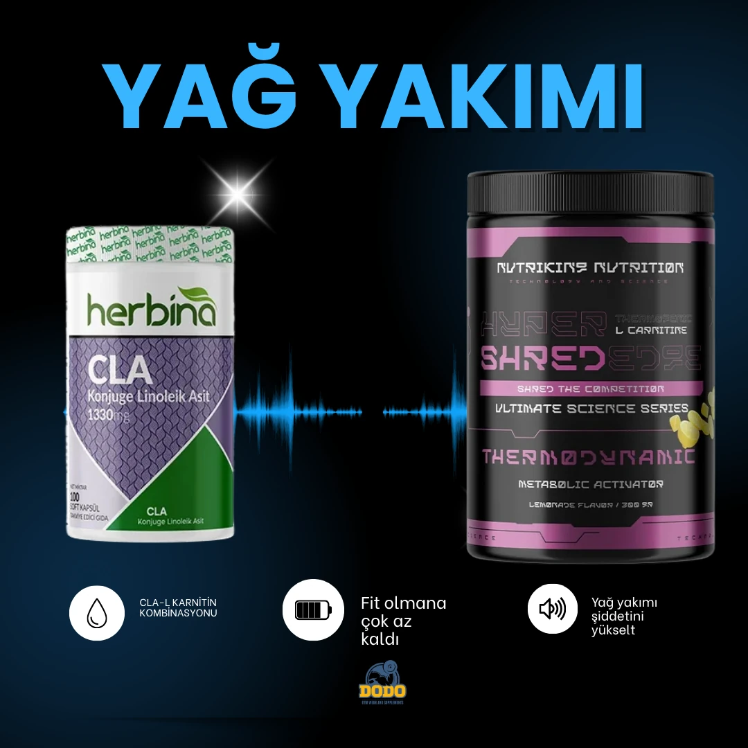 Yağ yakıcı paketi(CLA-LKARNİTİN KOMBİNASYONU)