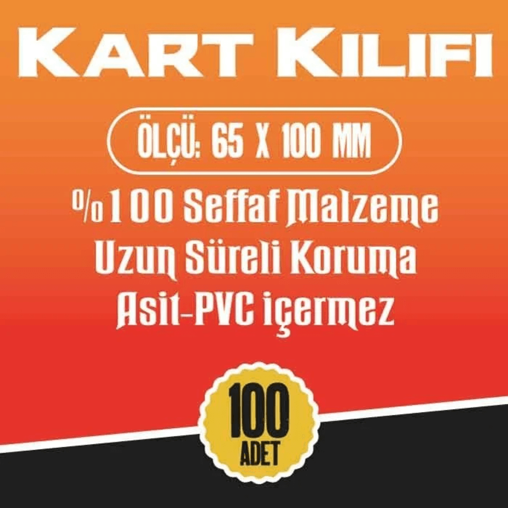 65x100 mm Kart Kılıfı