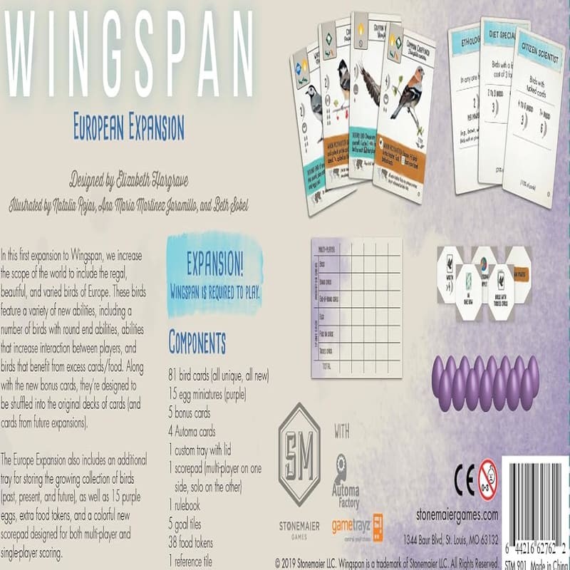 Wingspan European Expansion (İngilizce)