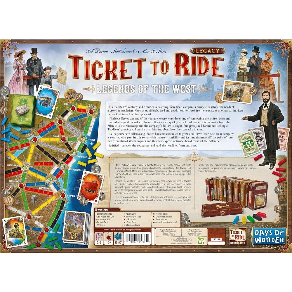 Ticket to Ride Legacy: Legends of the West (ingilizce)