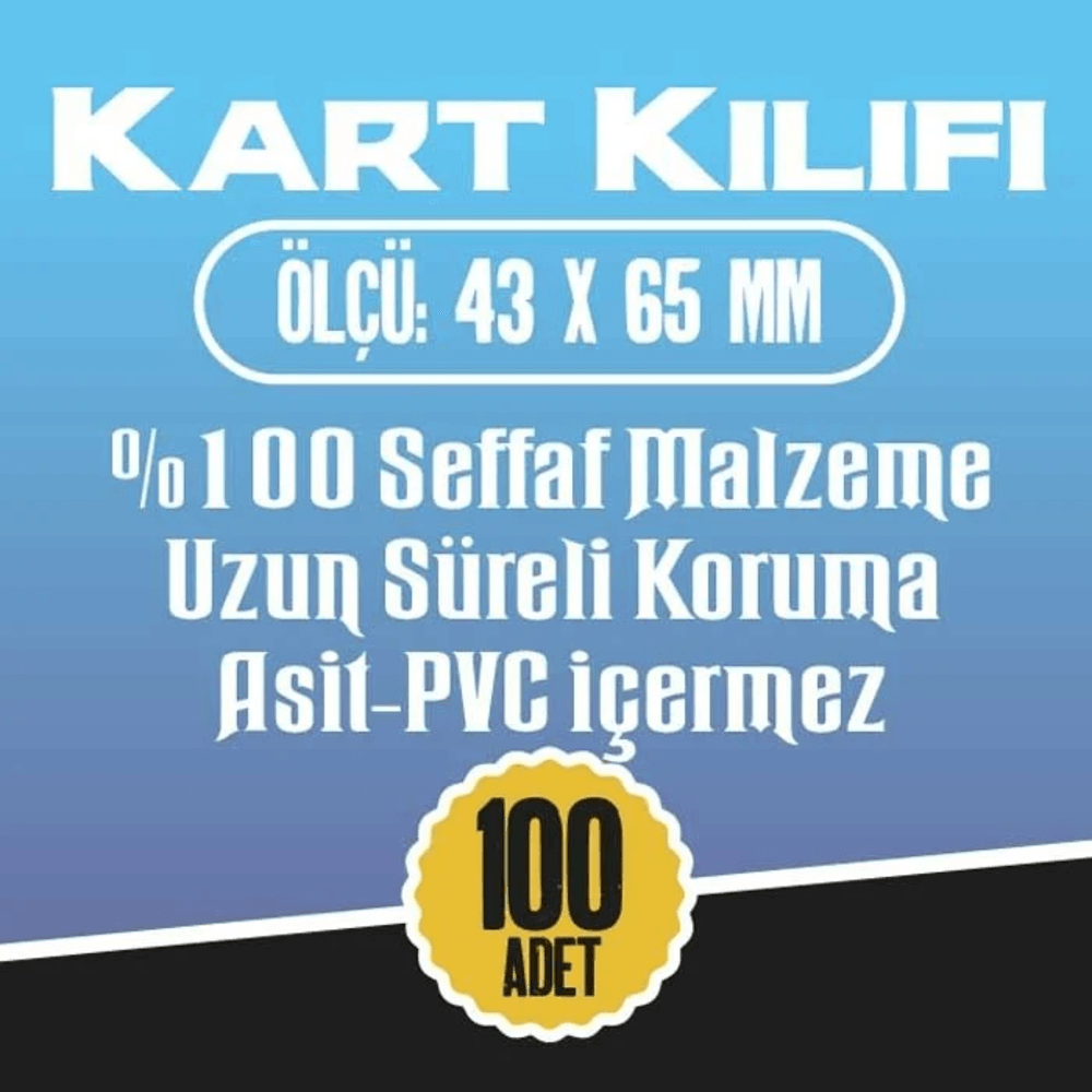 43x65 mm Kart Kılıfı