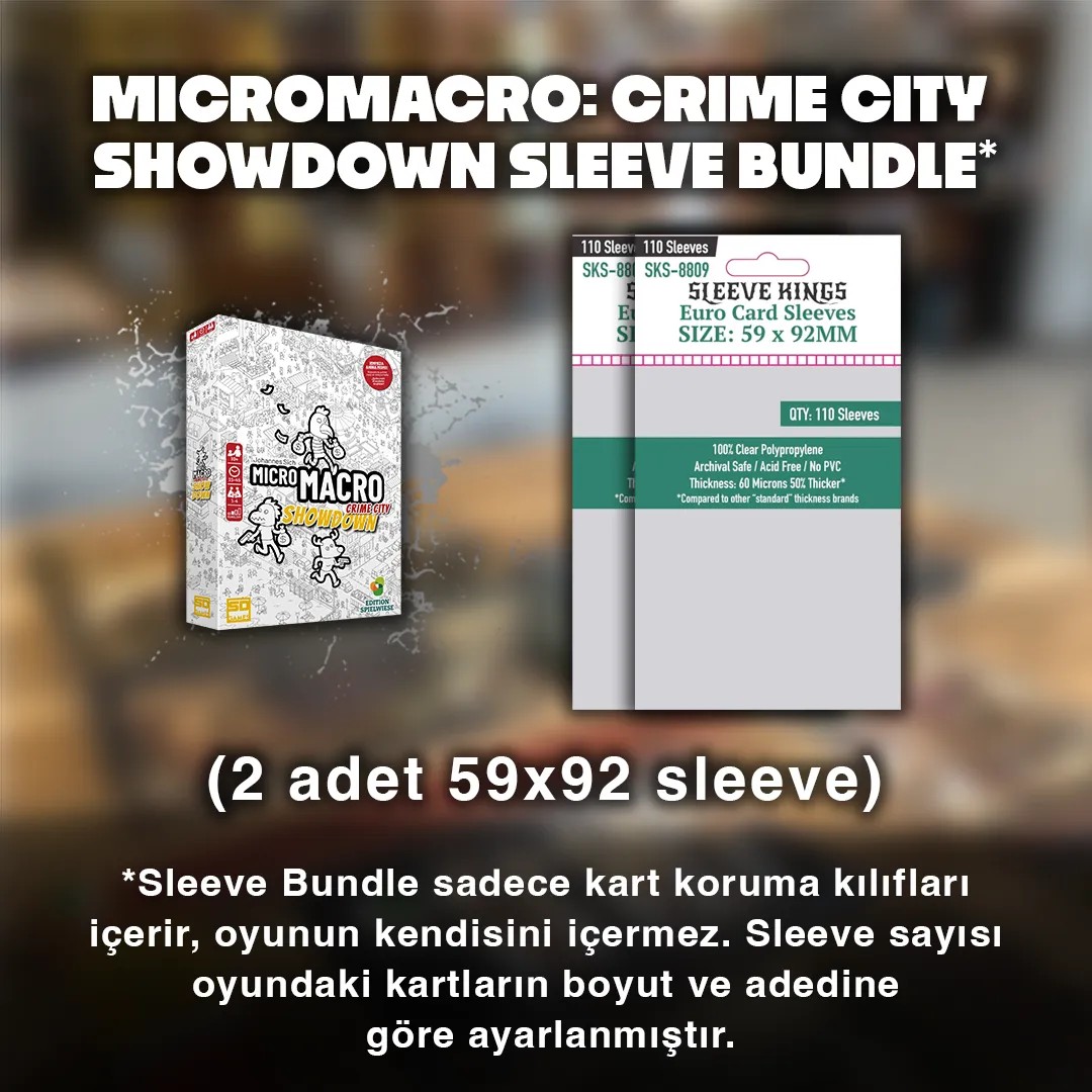 Micromacro: Crimecity Showdown Sleeve Bundle