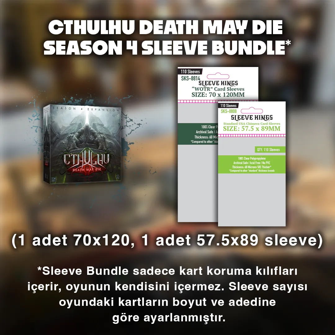 Cthulhu death may die Season 4 Sleeve Bundle