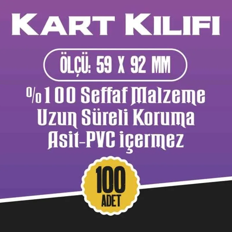 59x92 Kart Kılıfı