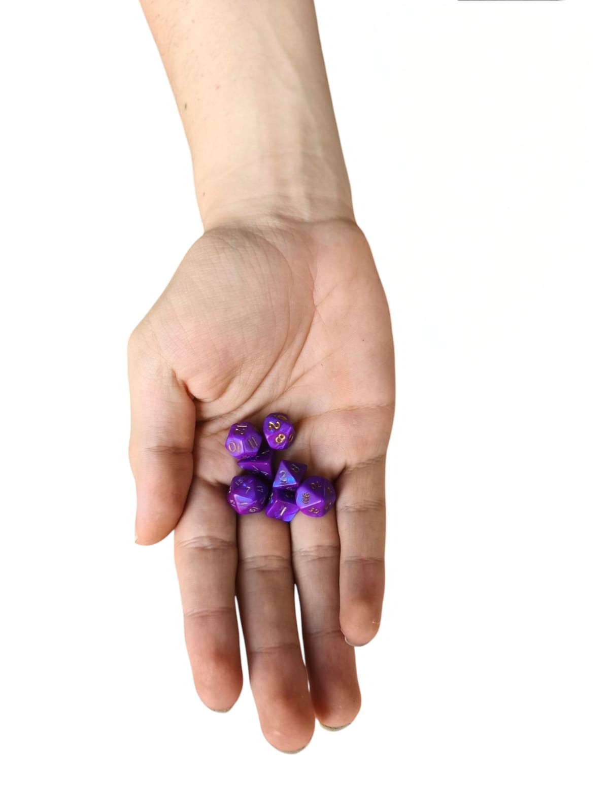 Interference Mini Poly dice Set (purple)