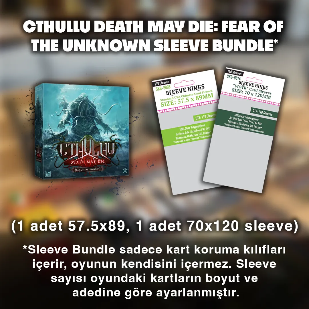 Cthulhu: Death May Die: Fear Of Unknown Sleeve Bundle