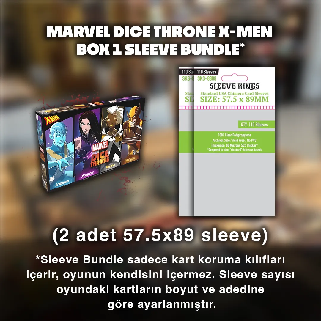 Marvel Dice Throne X-men Box 1 Sleeve Bundle